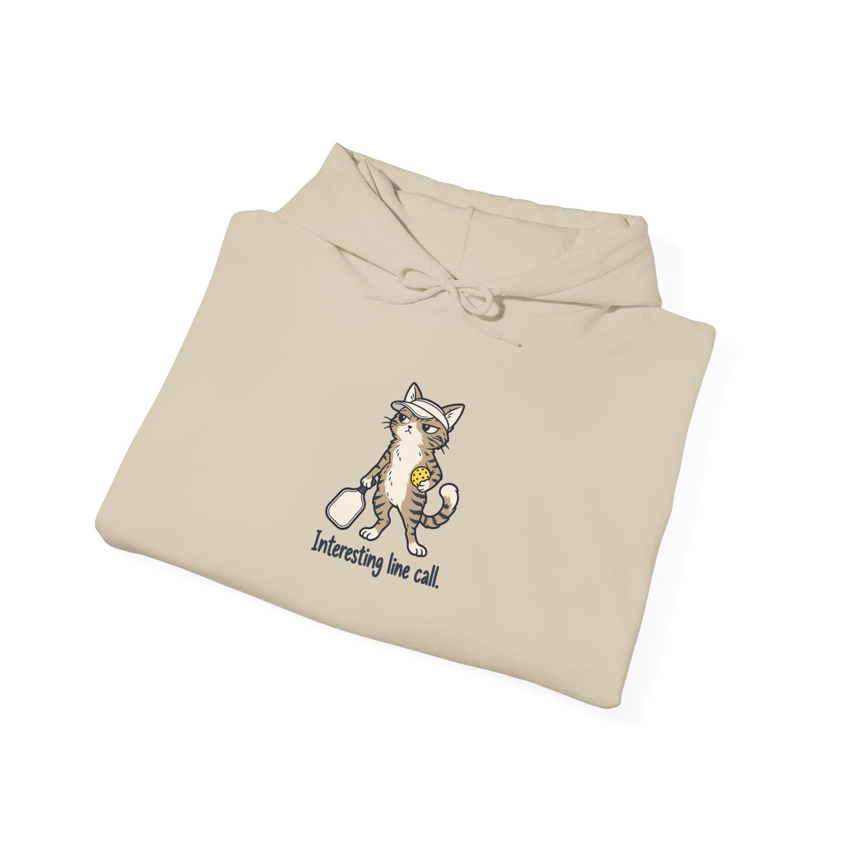 Cat pickleball hoodie, Interesting Line Call