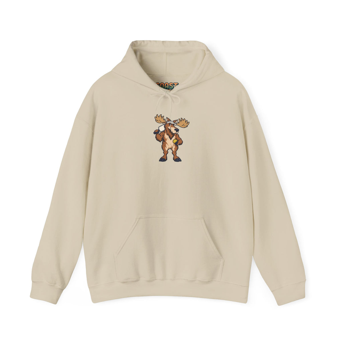 Moose pickleball hoodie in Sand