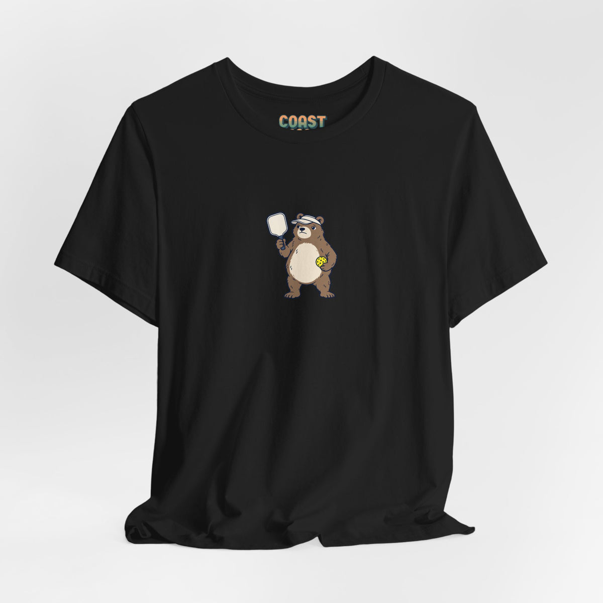 Bear pickleball t-shirt, Bear With Me, I'm Serving