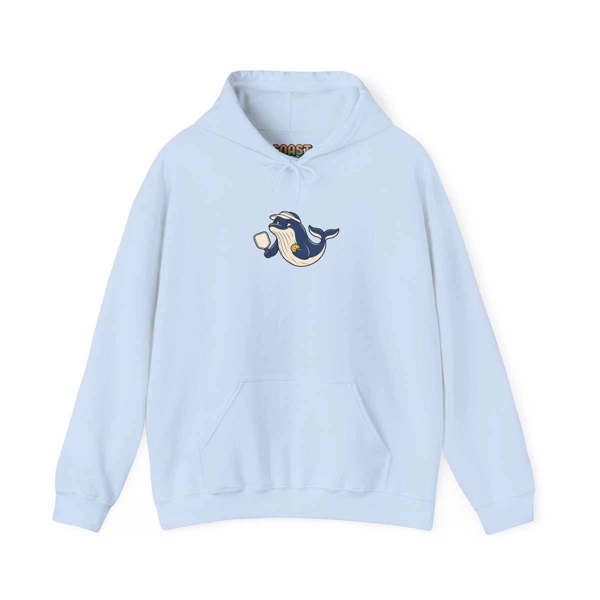 Whale pickleball hoodie in Light Blue