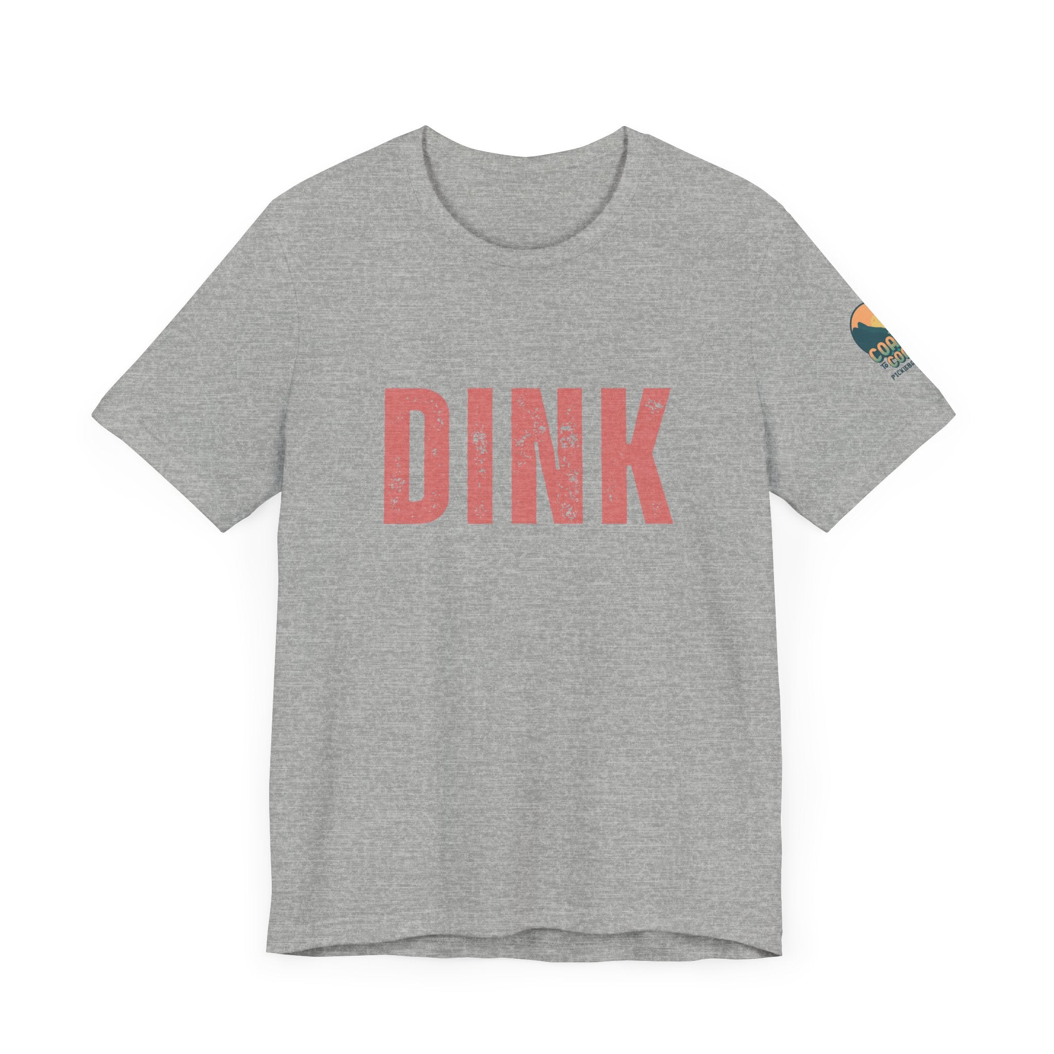 Classic Pickleball T-Shirt - DINK w/ C2C Logo on Sleeve