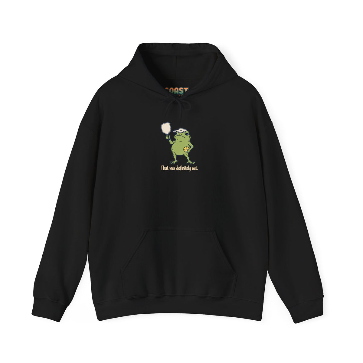 Frog pickleball hoodie in Black