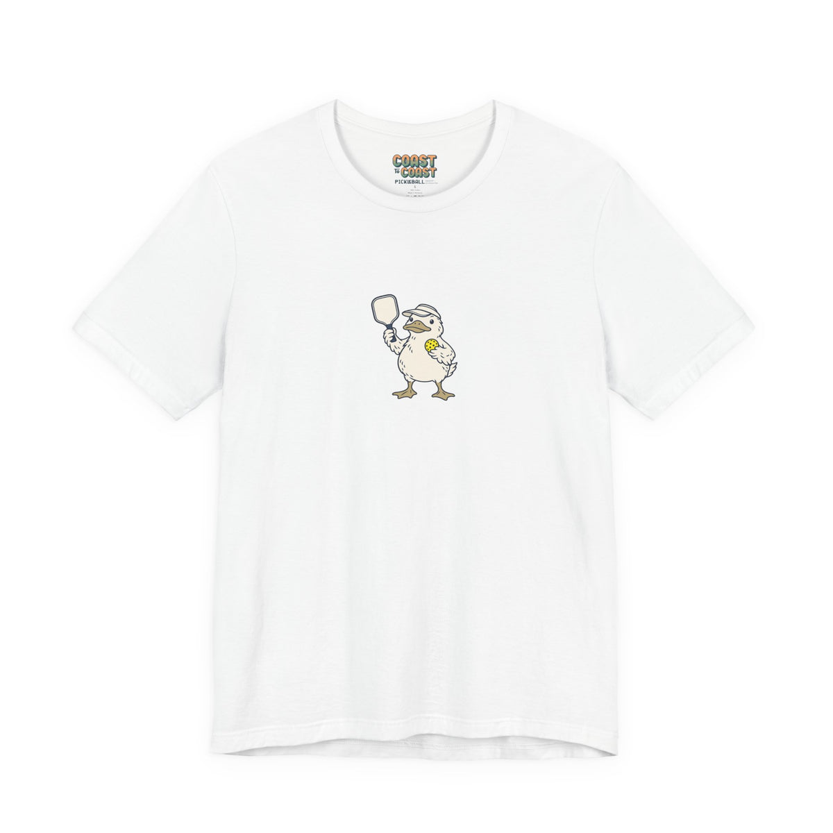 Duck pickleball t-shirt in White