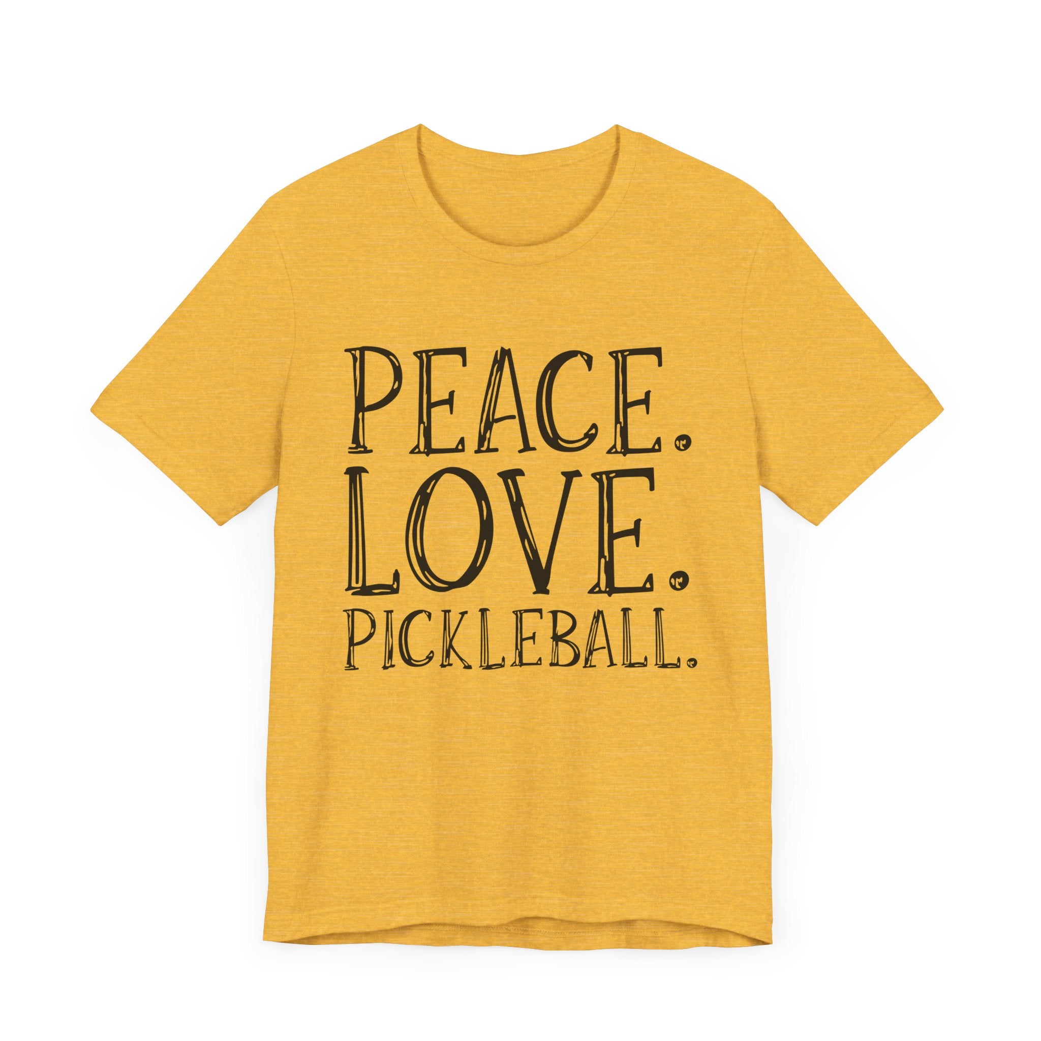 Pickleball T-Shirt - Peace, Love, Pickleball