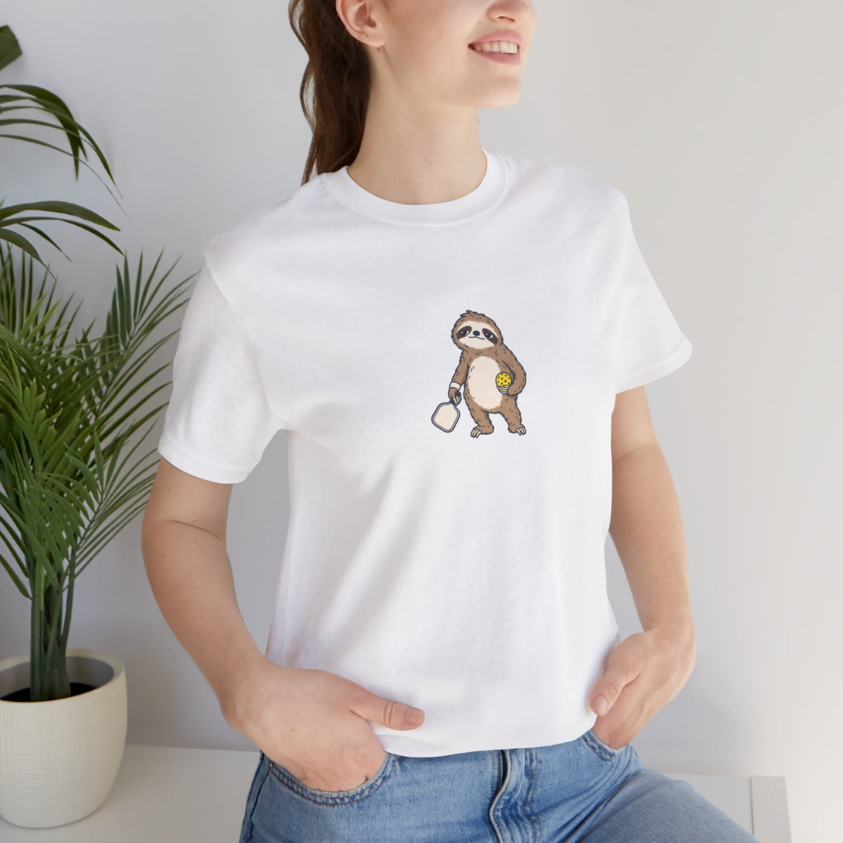 Sloth pickleball t-shirt, Saving Energy for Game Point