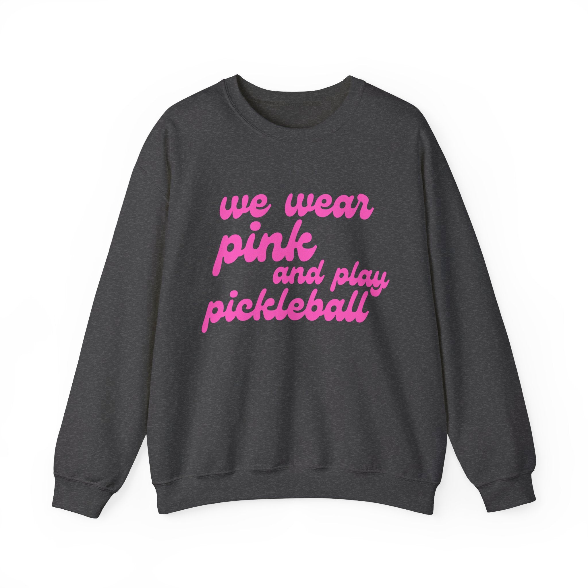 Heavy Blend Crewneck Sweatshirt | we wear pink and wear pickleball | Pink Wednesdays Collection