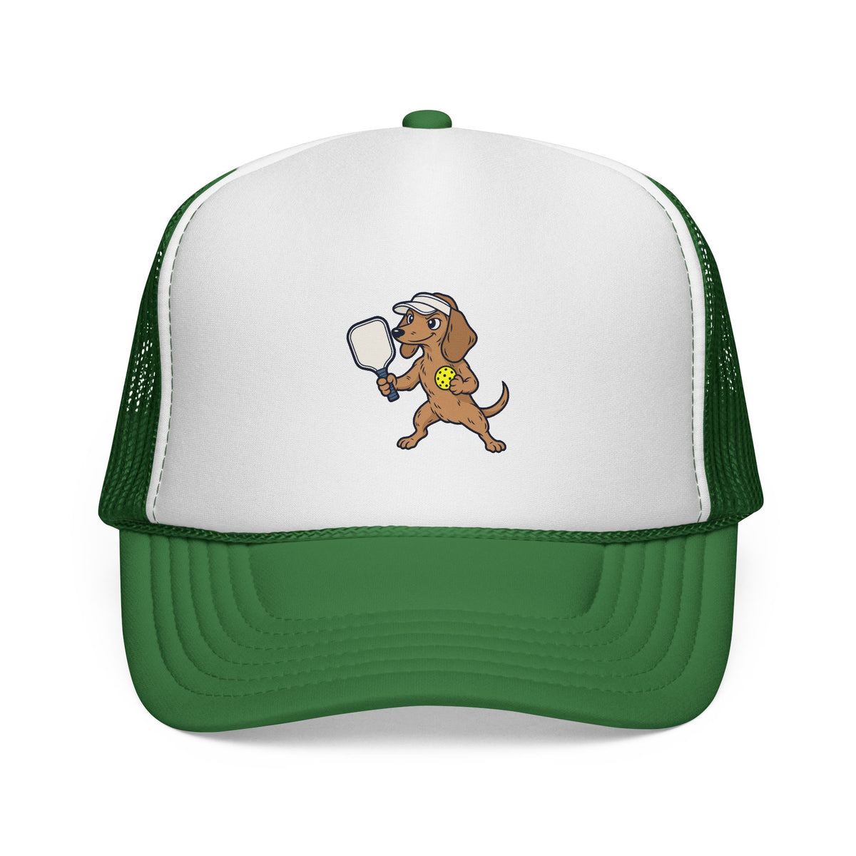 Dachshund Pickleball Trucker Hat — Small Dog, Big Game