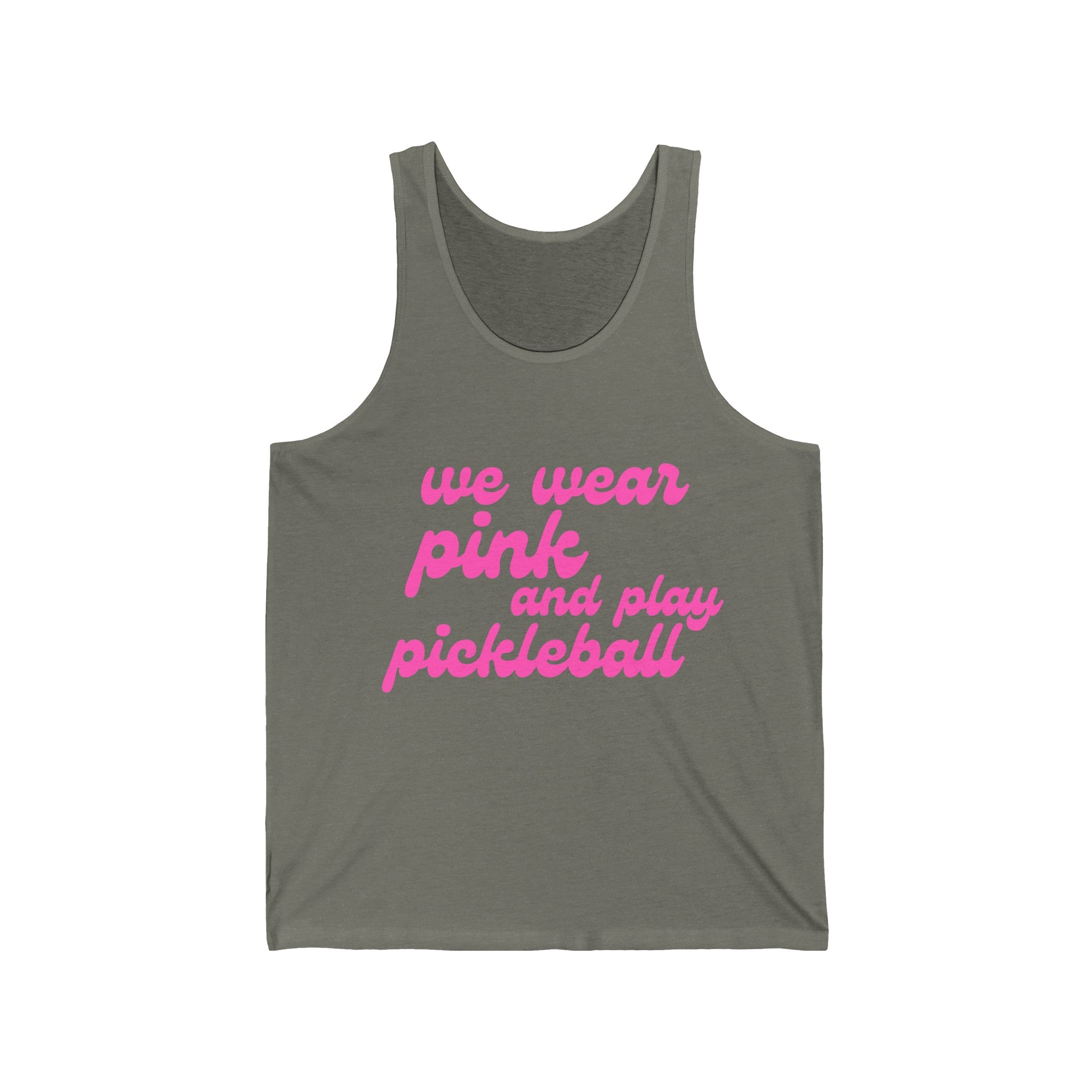 Pickleball Tank | We wear pink and play pickleball | Pink Wednesdays Collection