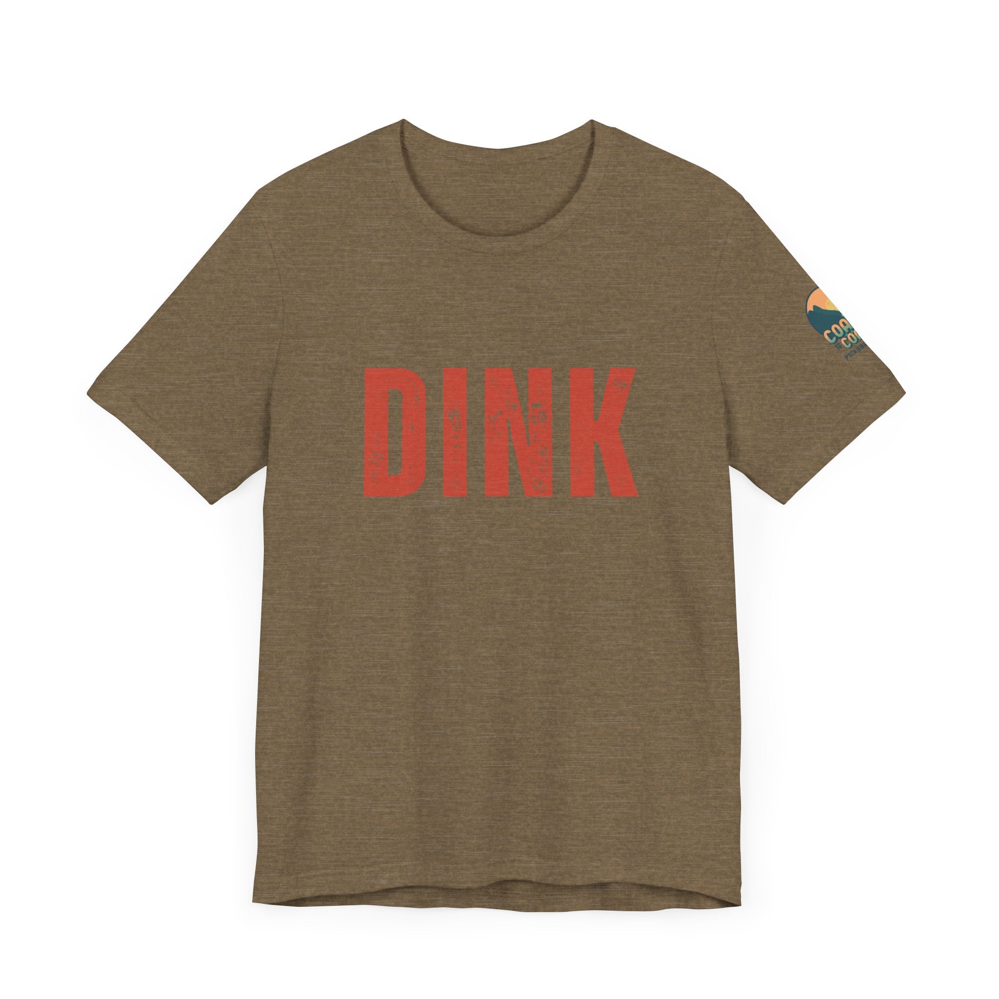 Classic Pickleball T-Shirt - DINK w/ C2C Logo on Sleeve