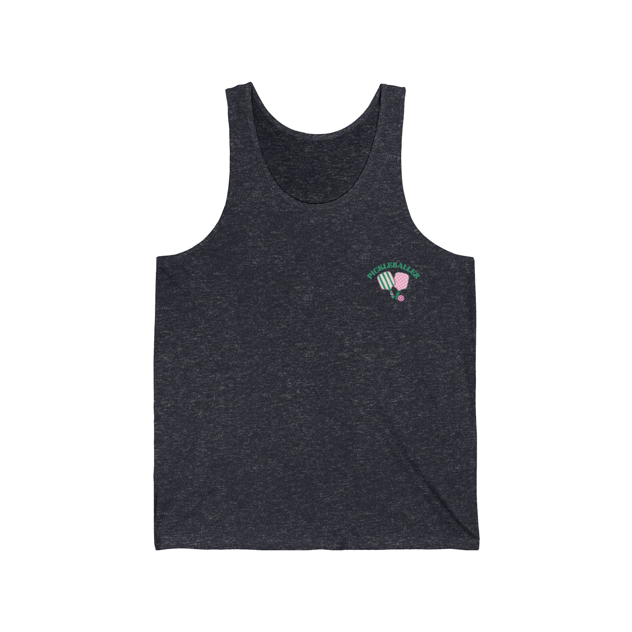 Unisex Pickleball Tank - Pickleballer and Paddles