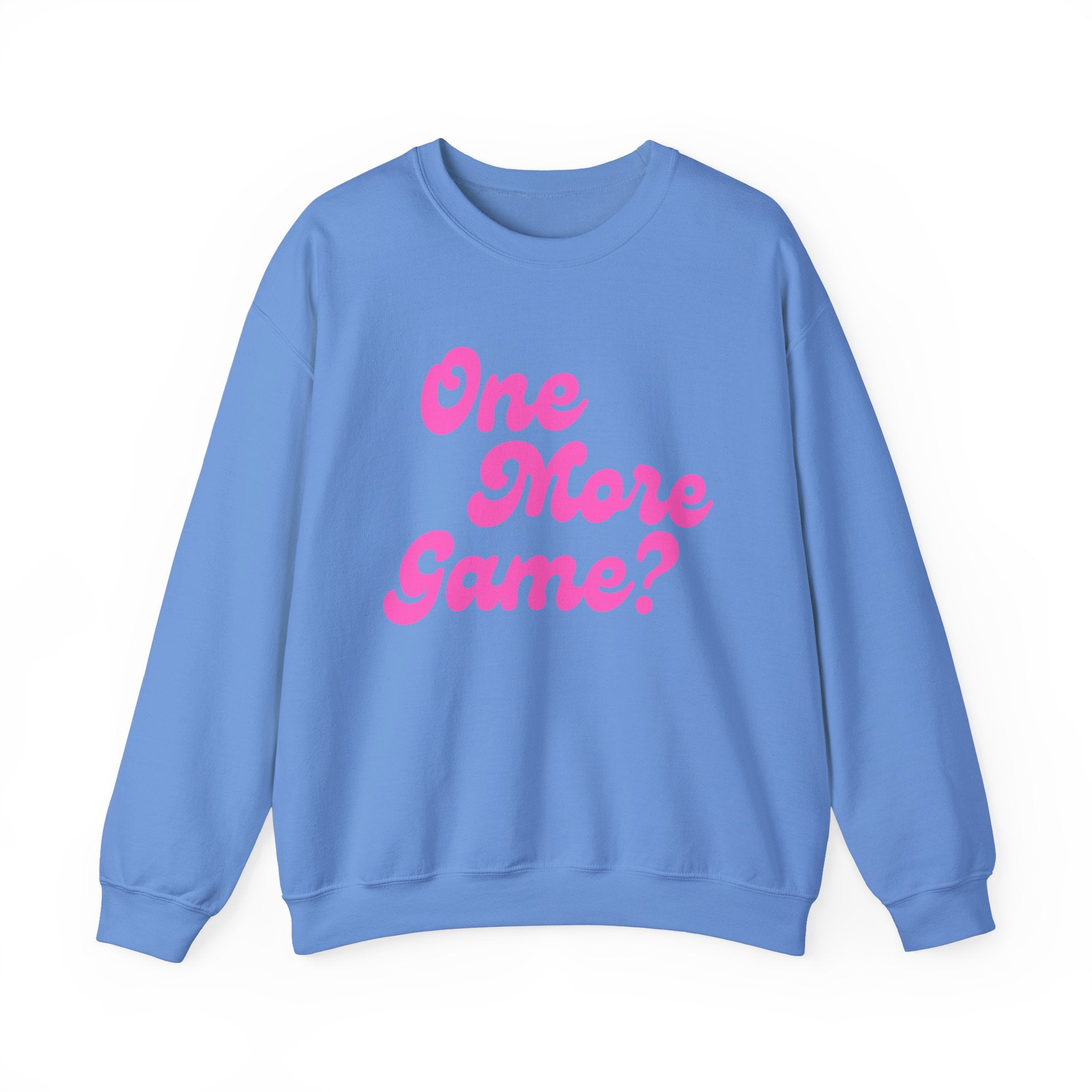 Heavy Blend Crewneck Sweatshirt | One More Game? | Pink Wednesdays Collection