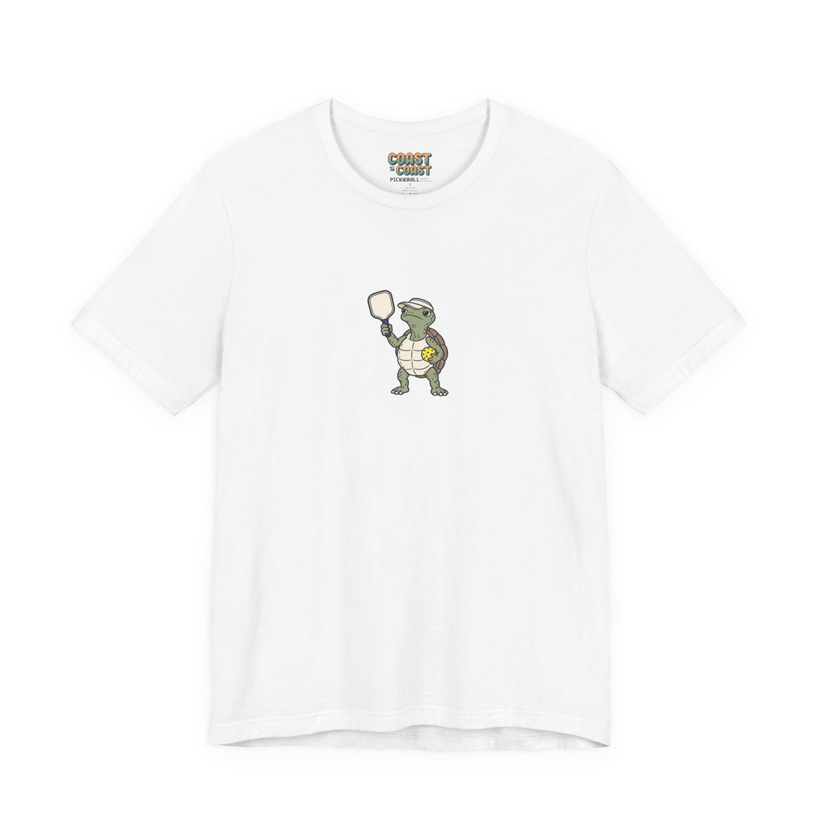Turtle pickleball t-shirt in White