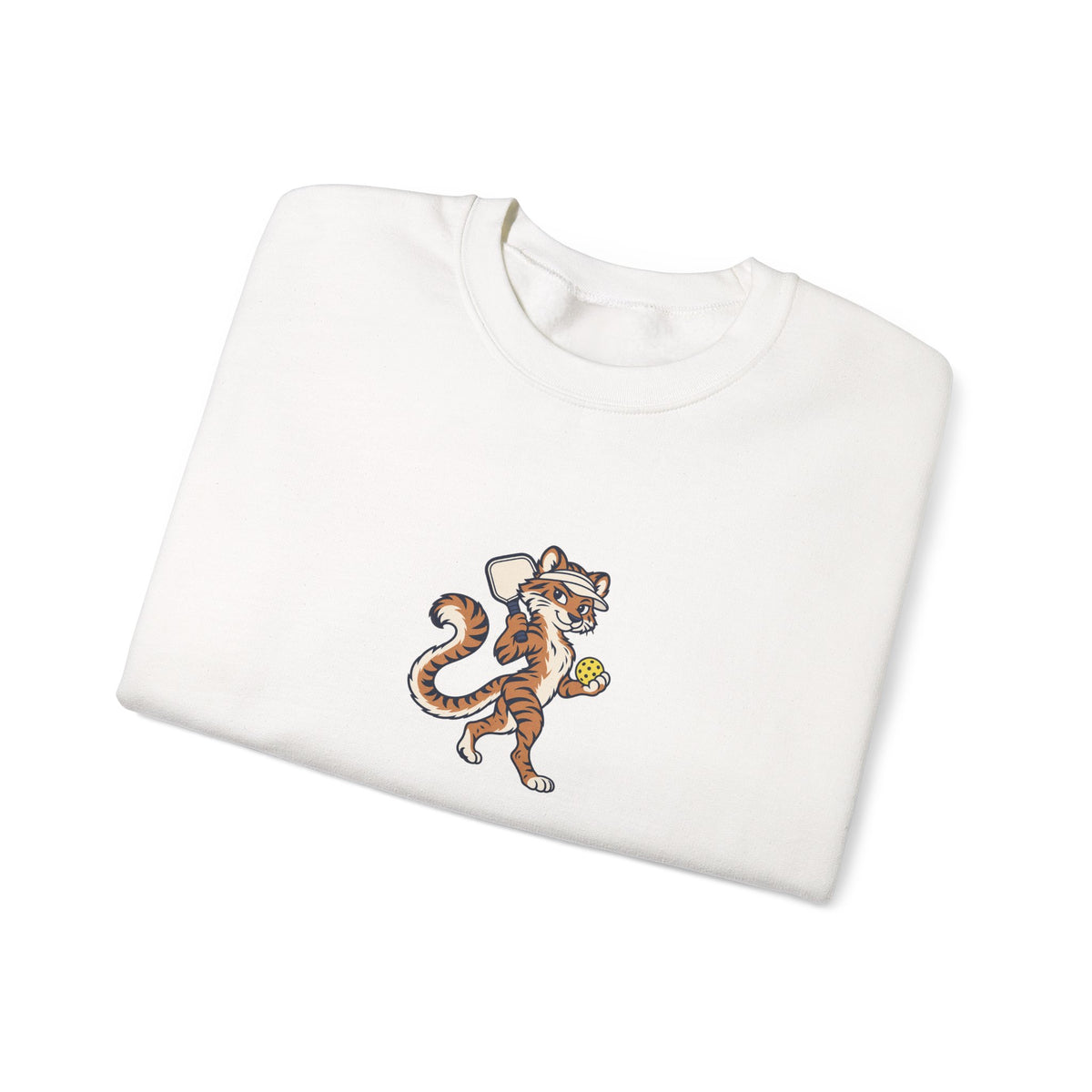 Tiger pickleball crewneck sweatshirt, Eye of the Tiger Dink