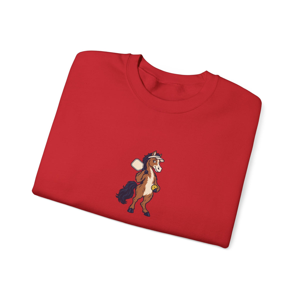 Horse pickleball crewneck sweatshirt, Horsing Around at the Kitchen