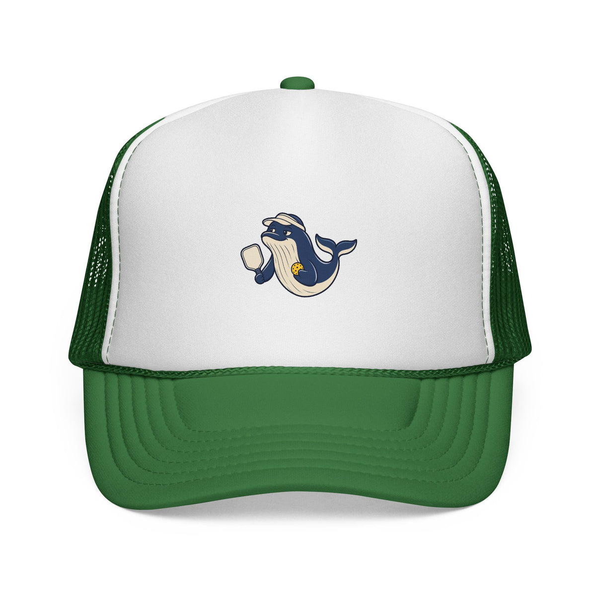Whale pickleball trucker hat in Green