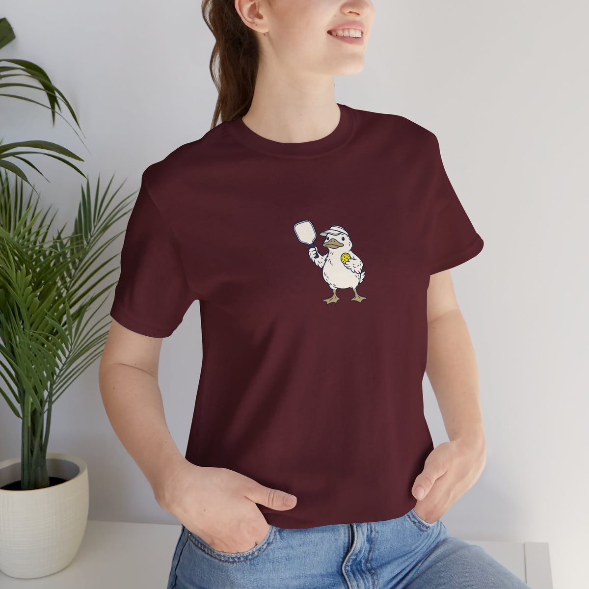 Duck pickleball t-shirt, Calm on Top, Paddling Hard Below