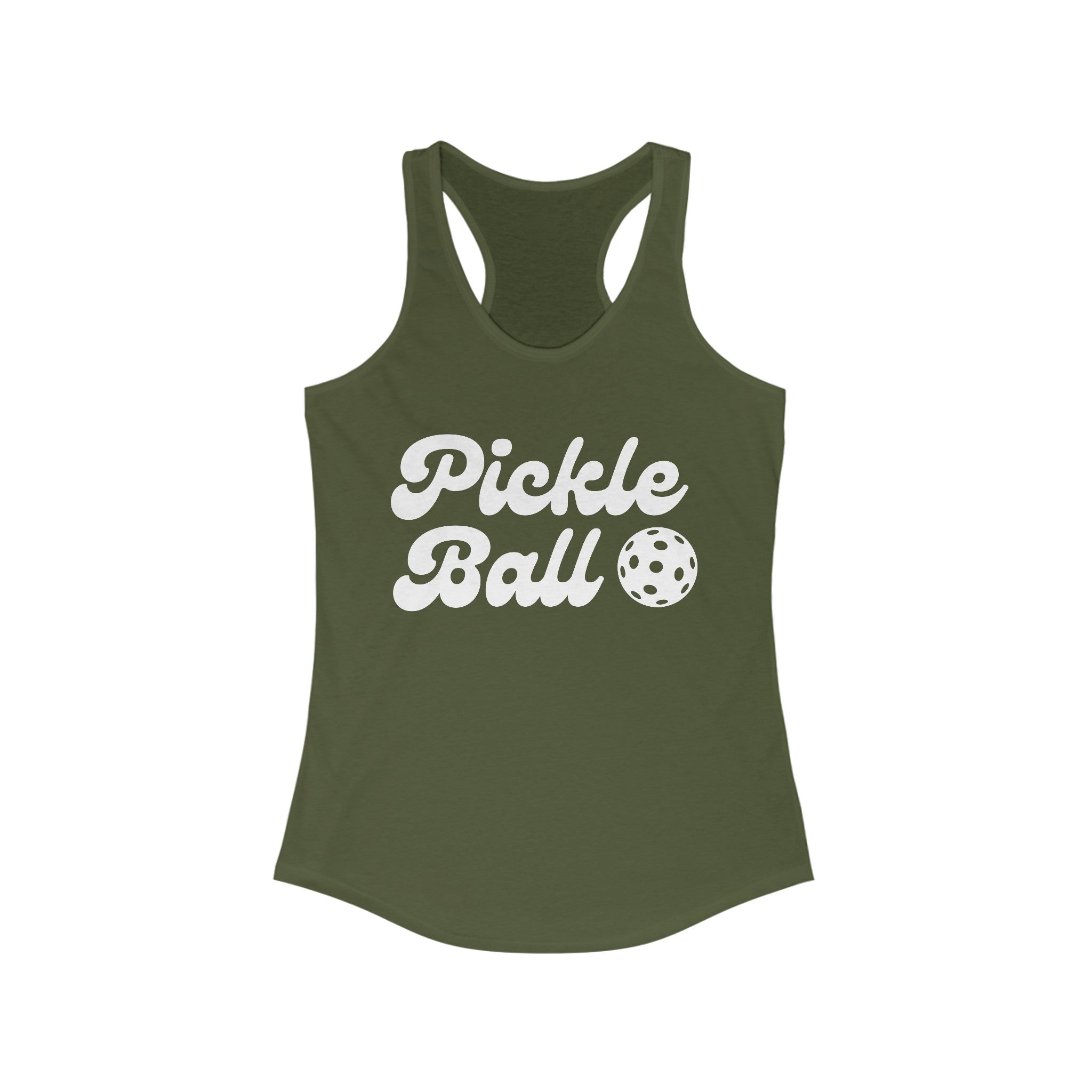 Women's Racerback Slim Fit Pickleball Tank - Pickle Ball