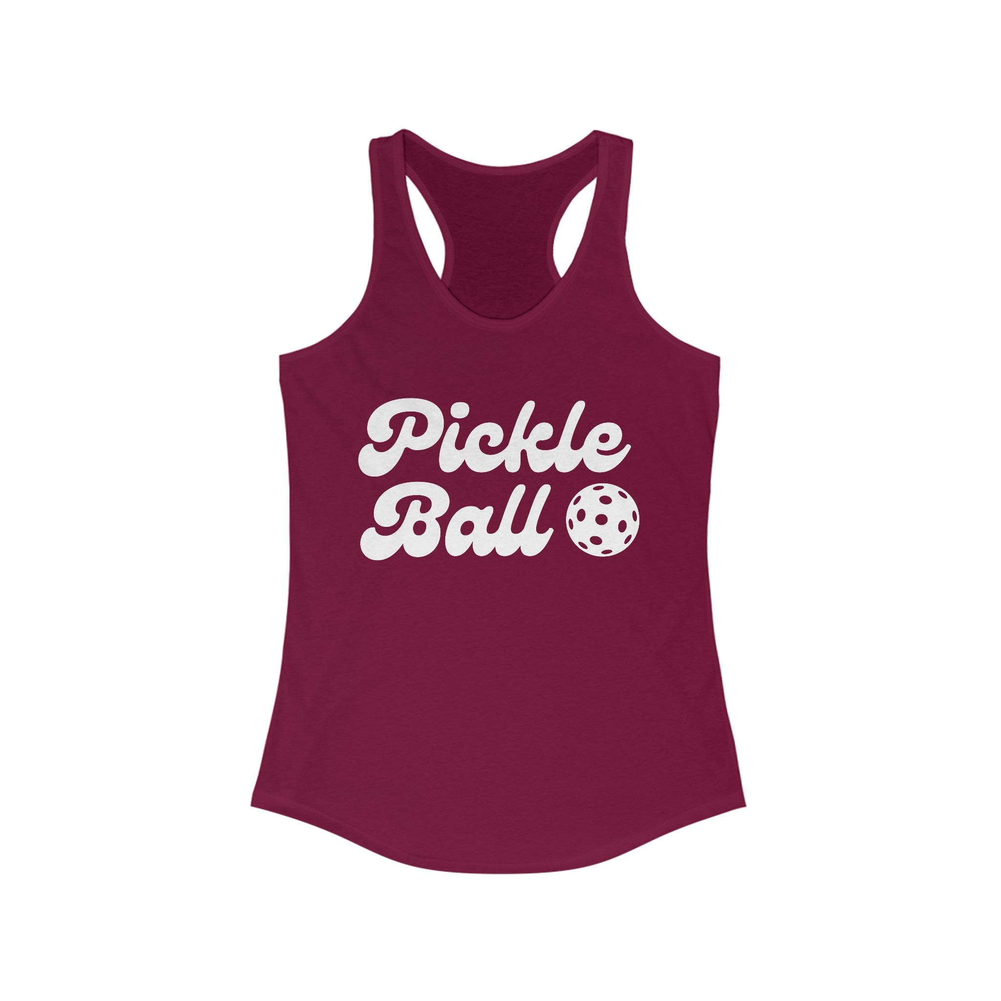 Women's Racerback Slim Fit Pickleball Tank - Pickle Ball