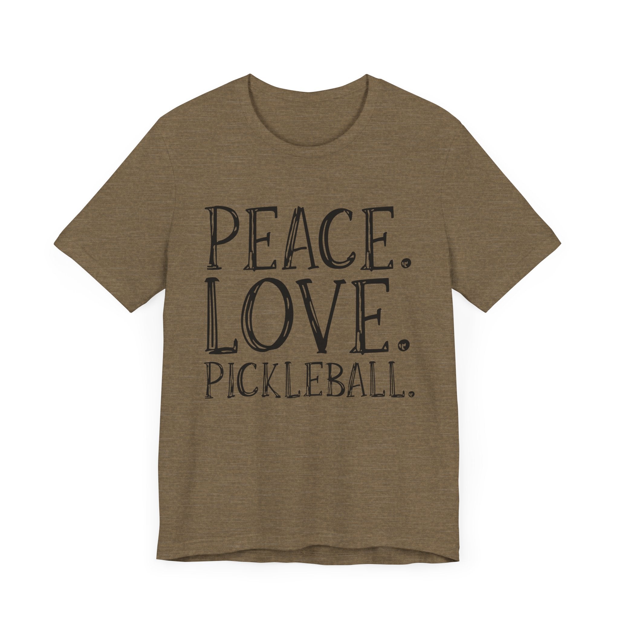 Pickleball T-Shirt - Peace, Love, Pickleball