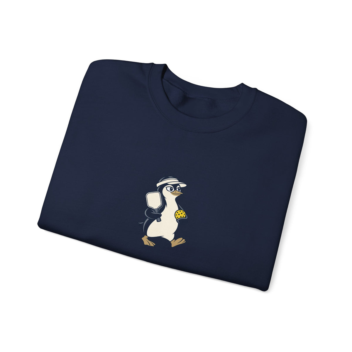 Penguin pickleball crewneck sweatshirt, Cool Under Pressure
