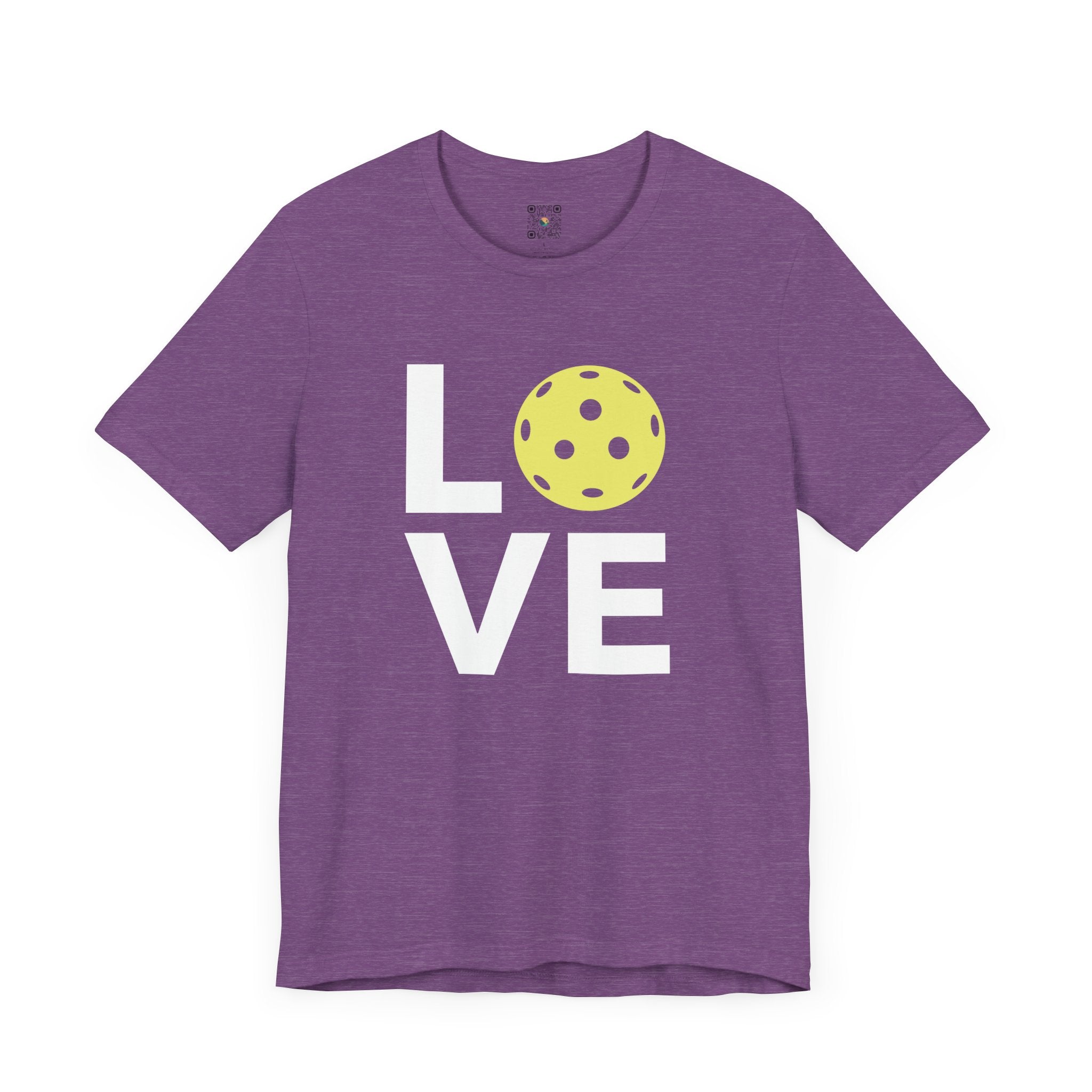 Pickleball T-Shirt - LOVE Pickleball with Yellow Ball