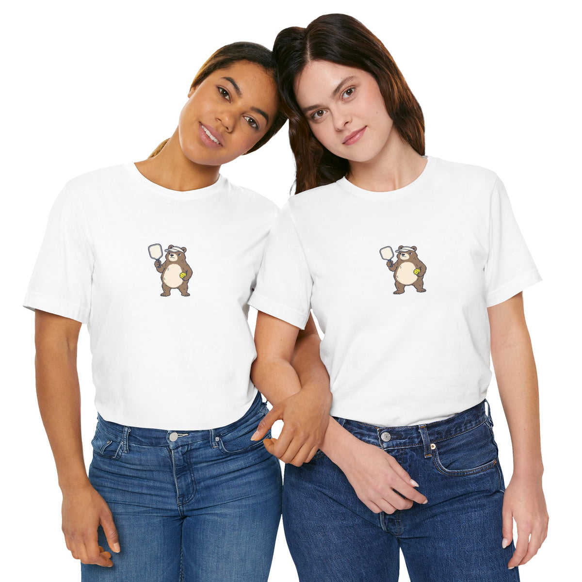 Bear pickleball t-shirt, Bear With Me, I'm Serving