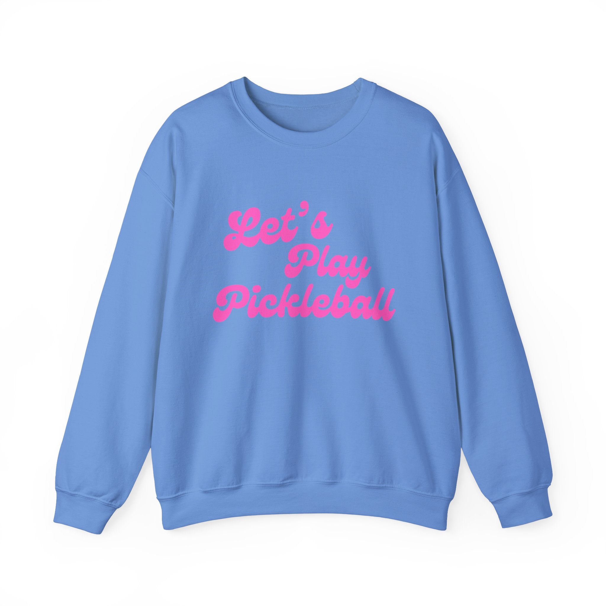 Heavy Blend Crewneck Sweatshirt | Let's Play Pickleball | Pink Wednesdays Collection