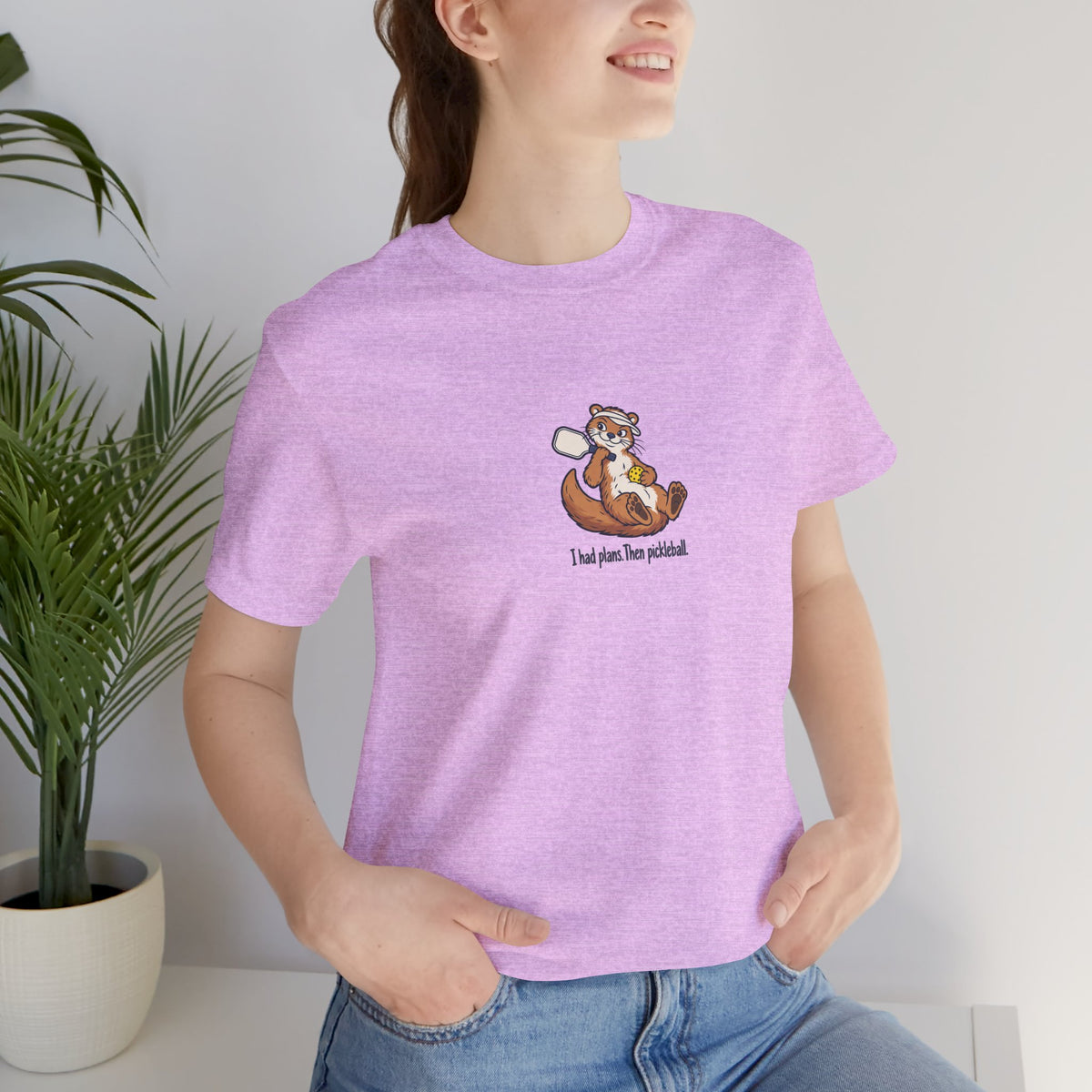 Otter pickleball t-shirt, I Had Plans, Then Pickleball