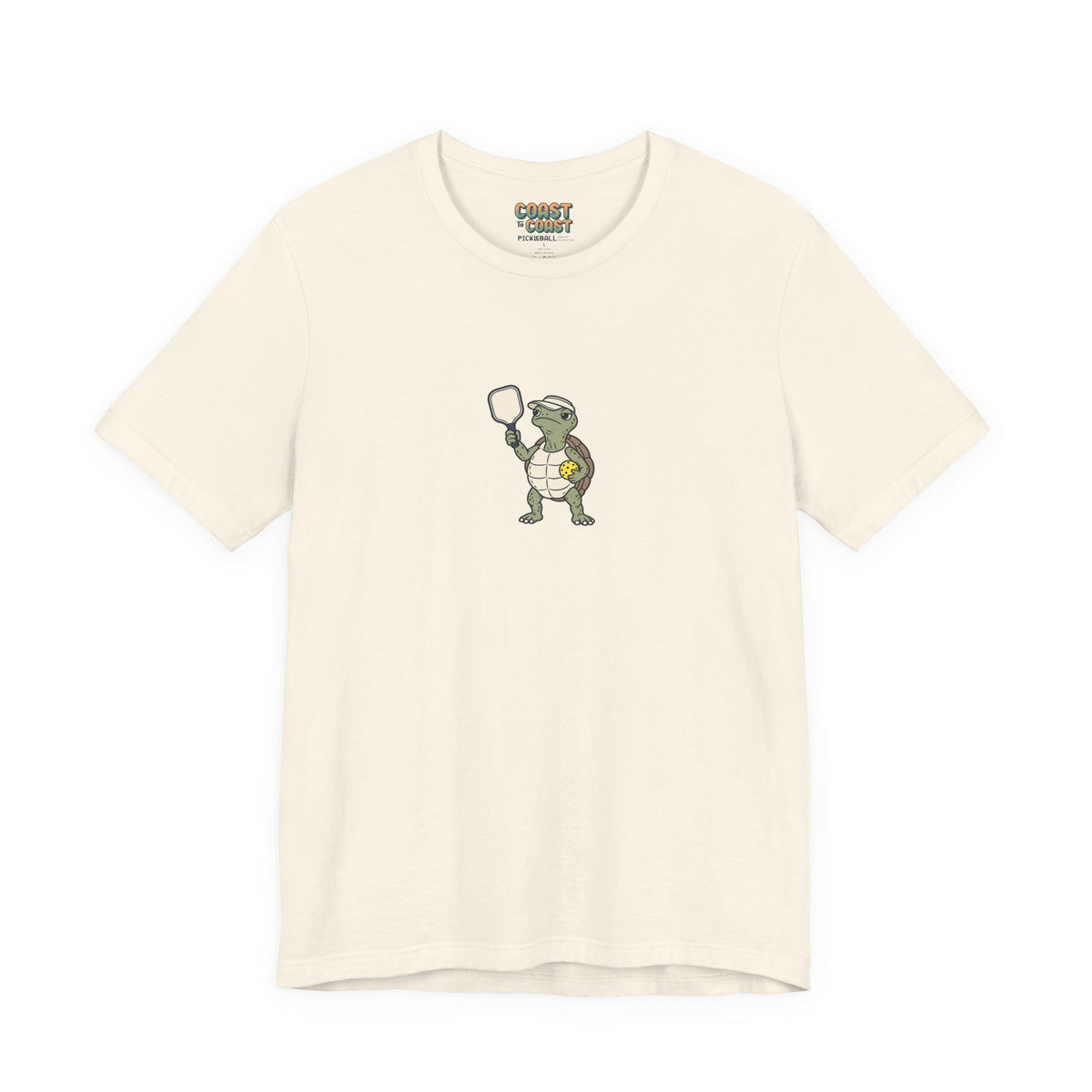 Turtle pickleball t-shirt in Natural