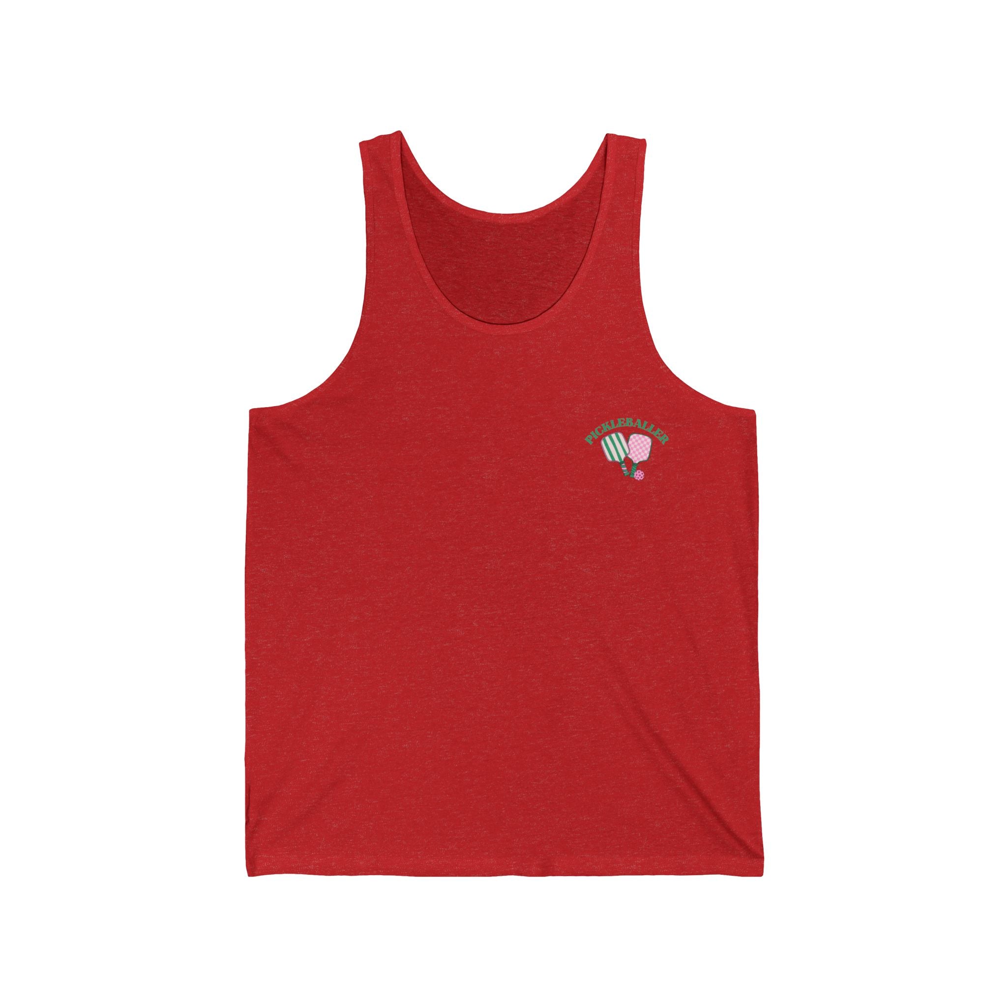 Unisex Pickleball Tank - Pickleballer and Paddles