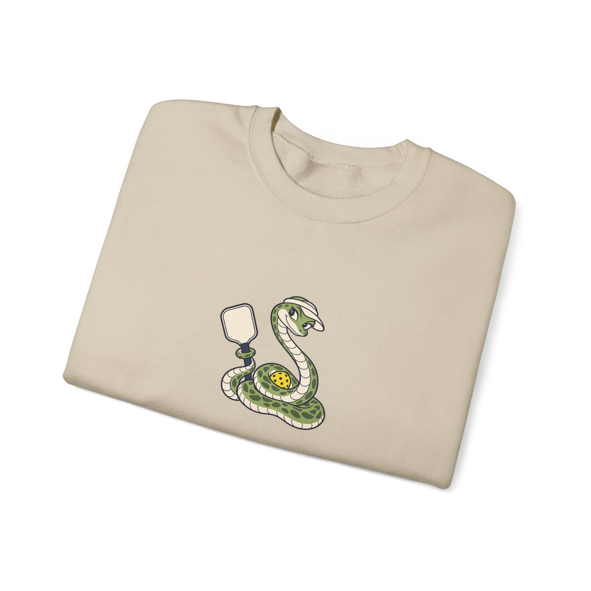 Snake pickleball crewneck sweatshirt, Slithering Into the Kitchen