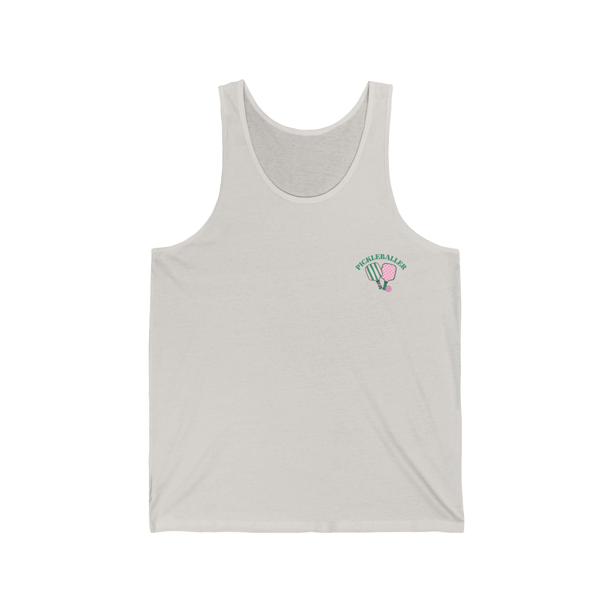 Unisex Pickleball Tank - Pickleballer and Paddles
