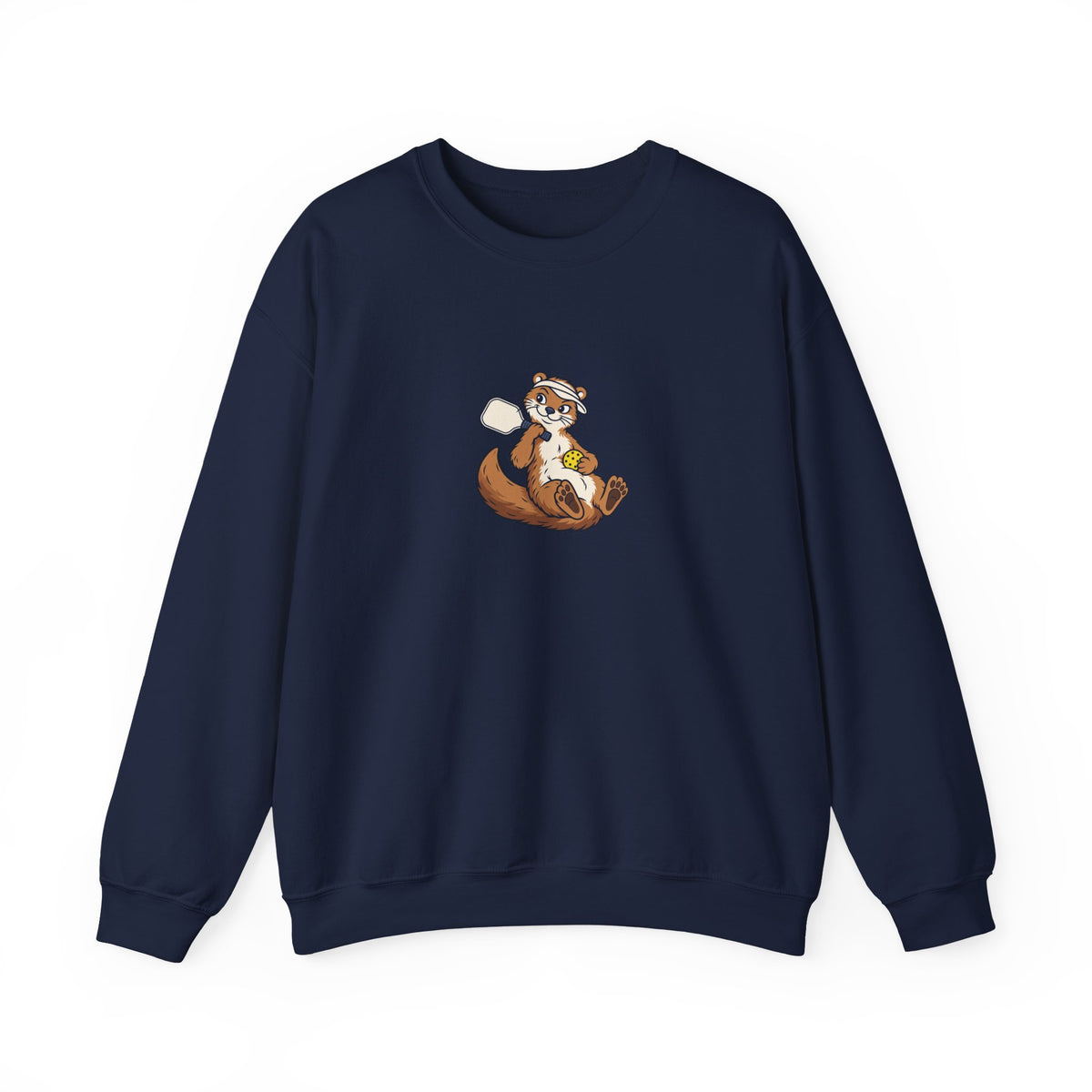 Otter pickleball crewneck sweatshirt in Navy