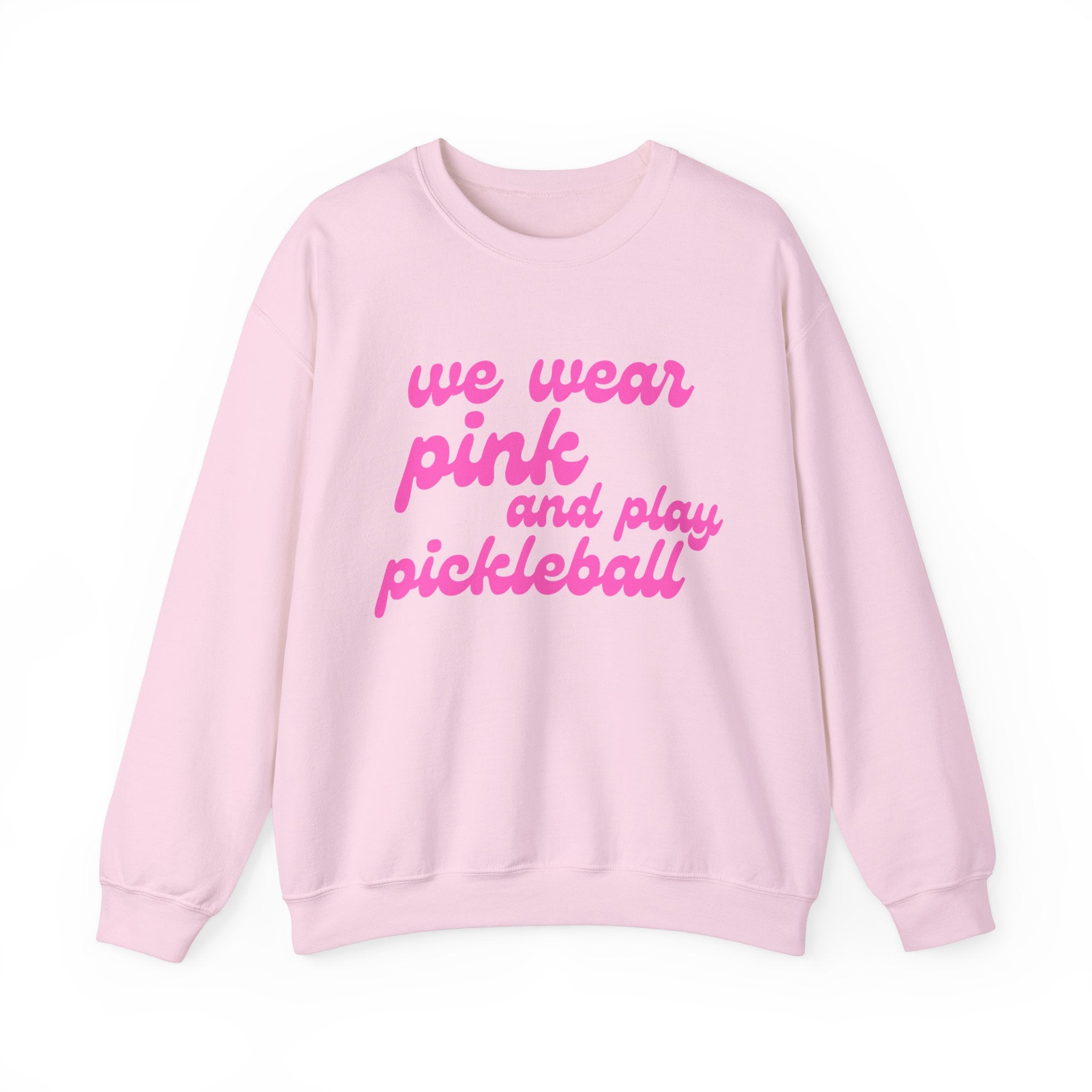 Heavy Blend Crewneck Sweatshirt | we wear pink and wear pickleball | Pink Wednesdays Collection
