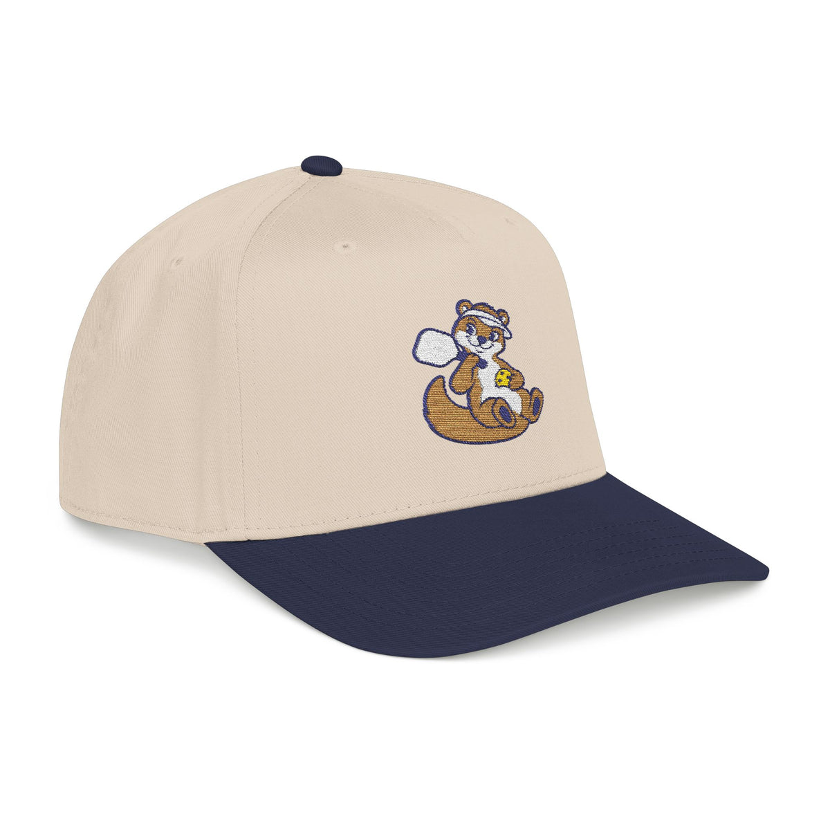 Embroidered pickleball otter baseball cap, Going With the Flow