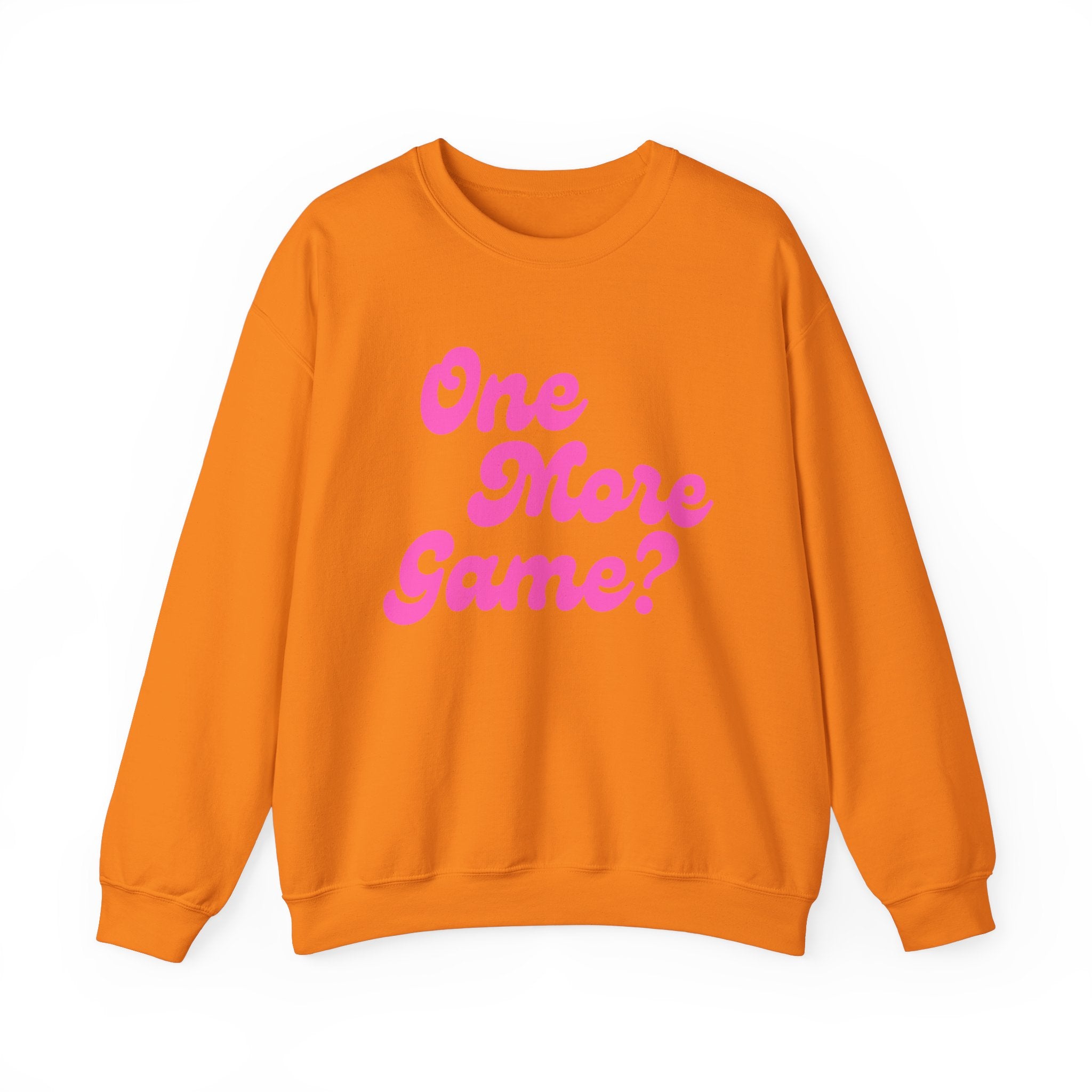 Heavy Blend Crewneck Sweatshirt | One More Game? | Pink Wednesdays Collection