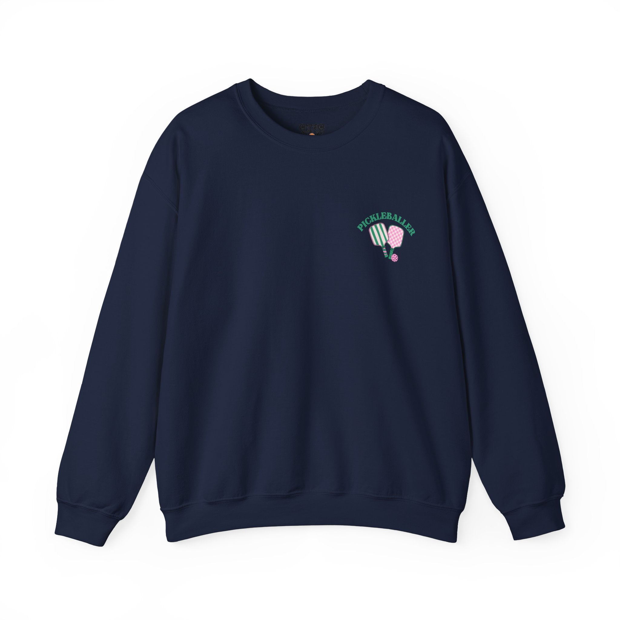 Pickleball Crewneck Sweatshirt - Pickleballer and Paddles