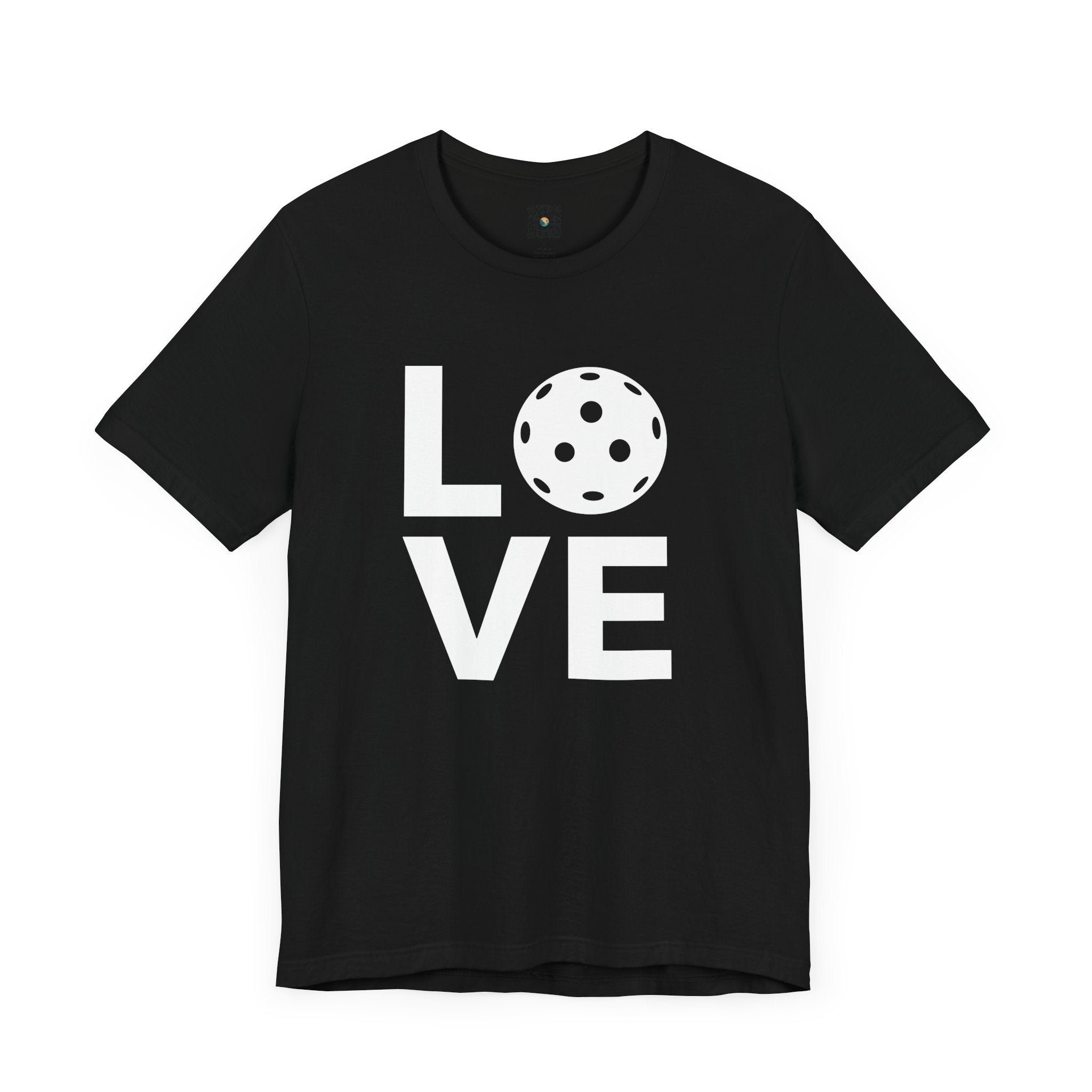 Pickleball T-Shirt - LOVE Pickleball with White Ball Design