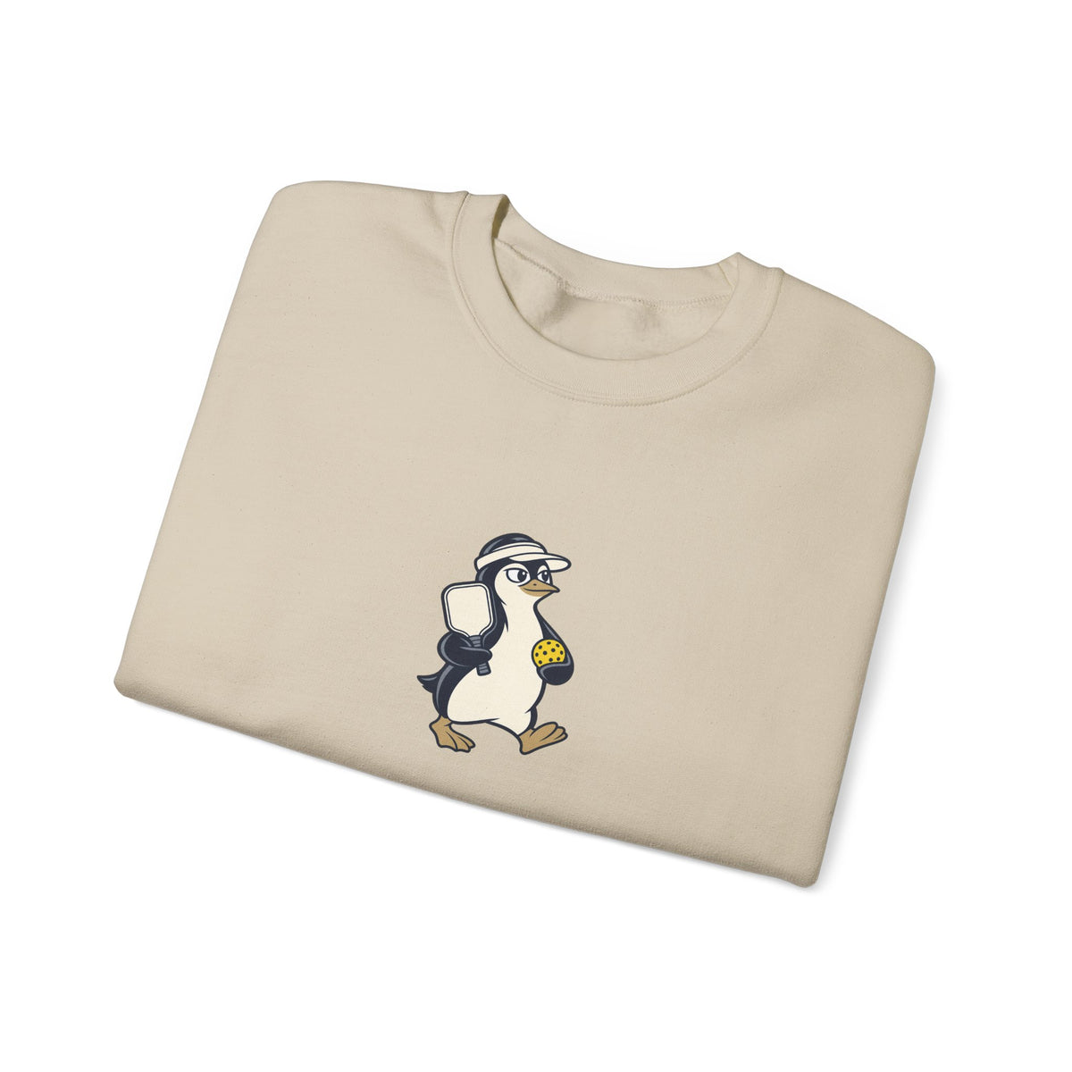 Penguin pickleball crewneck sweatshirt, Cool Under Pressure
