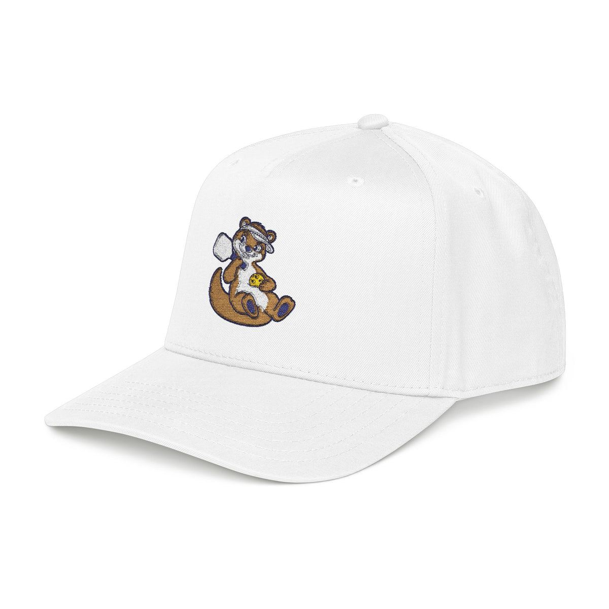 Embroidered pickleball otter baseball cap, Going With the Flow