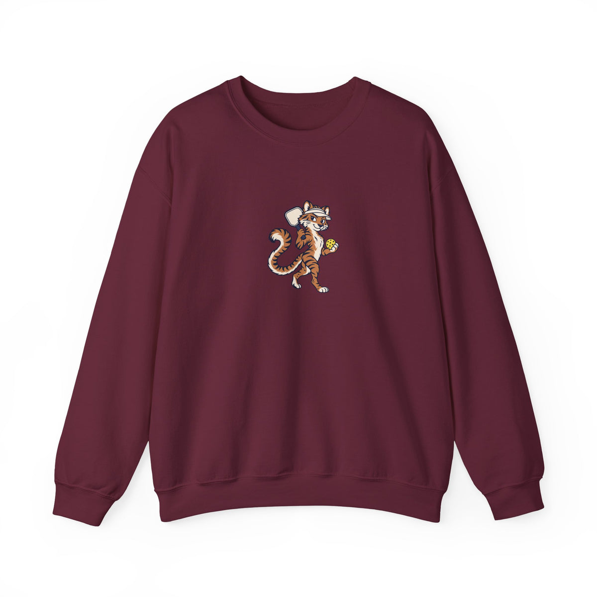 Tiger pickleball crewneck sweatshirt in Maroon