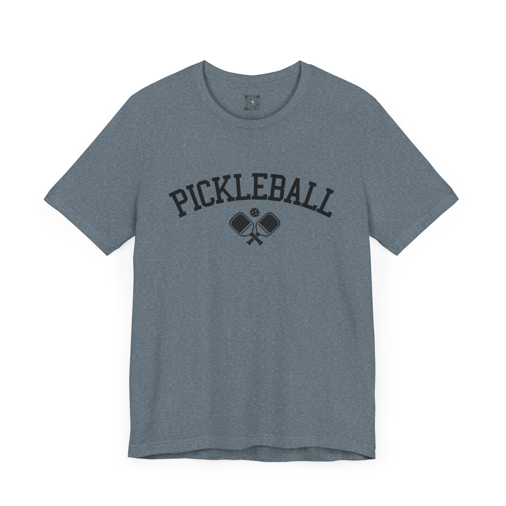 Pickleball T-Shirt - Arched Pickleball with Paddles Design