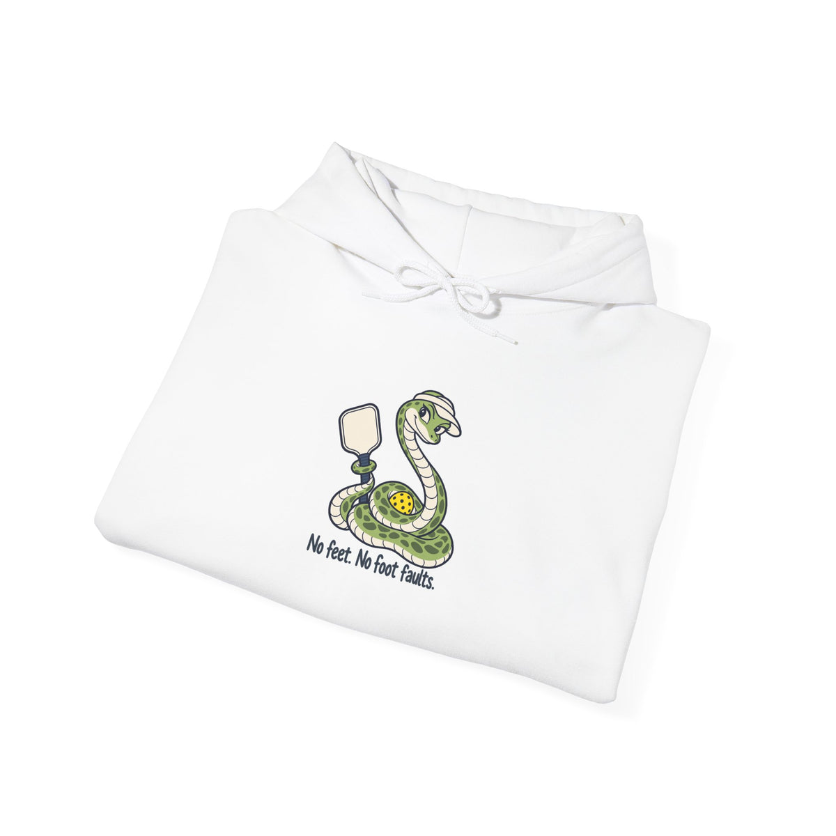 Snake pickleball hoodie, No Feet, No Foot Faults