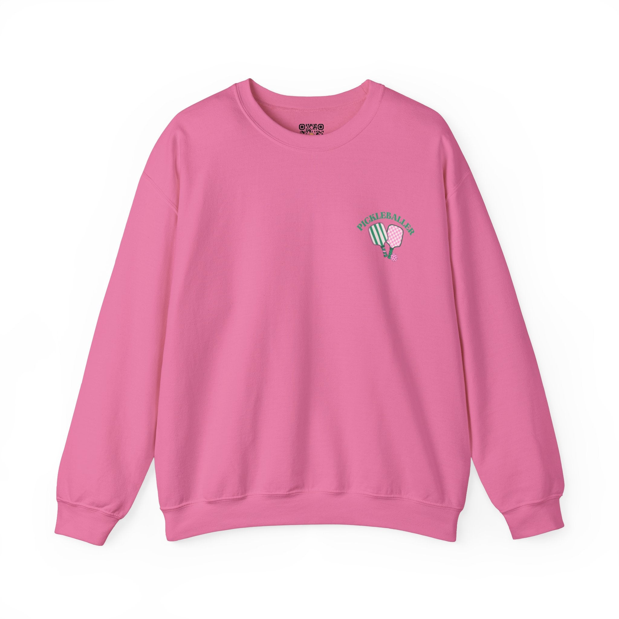 Pickleball Crewneck Sweatshirt - Pickleballer and Paddles