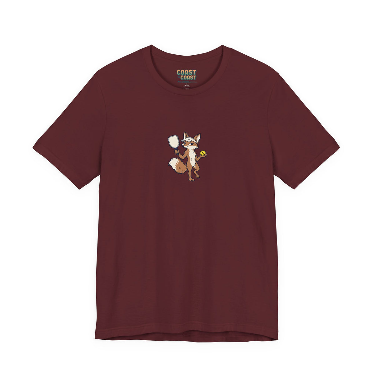 Fox pickleball t-shirt in Maroon