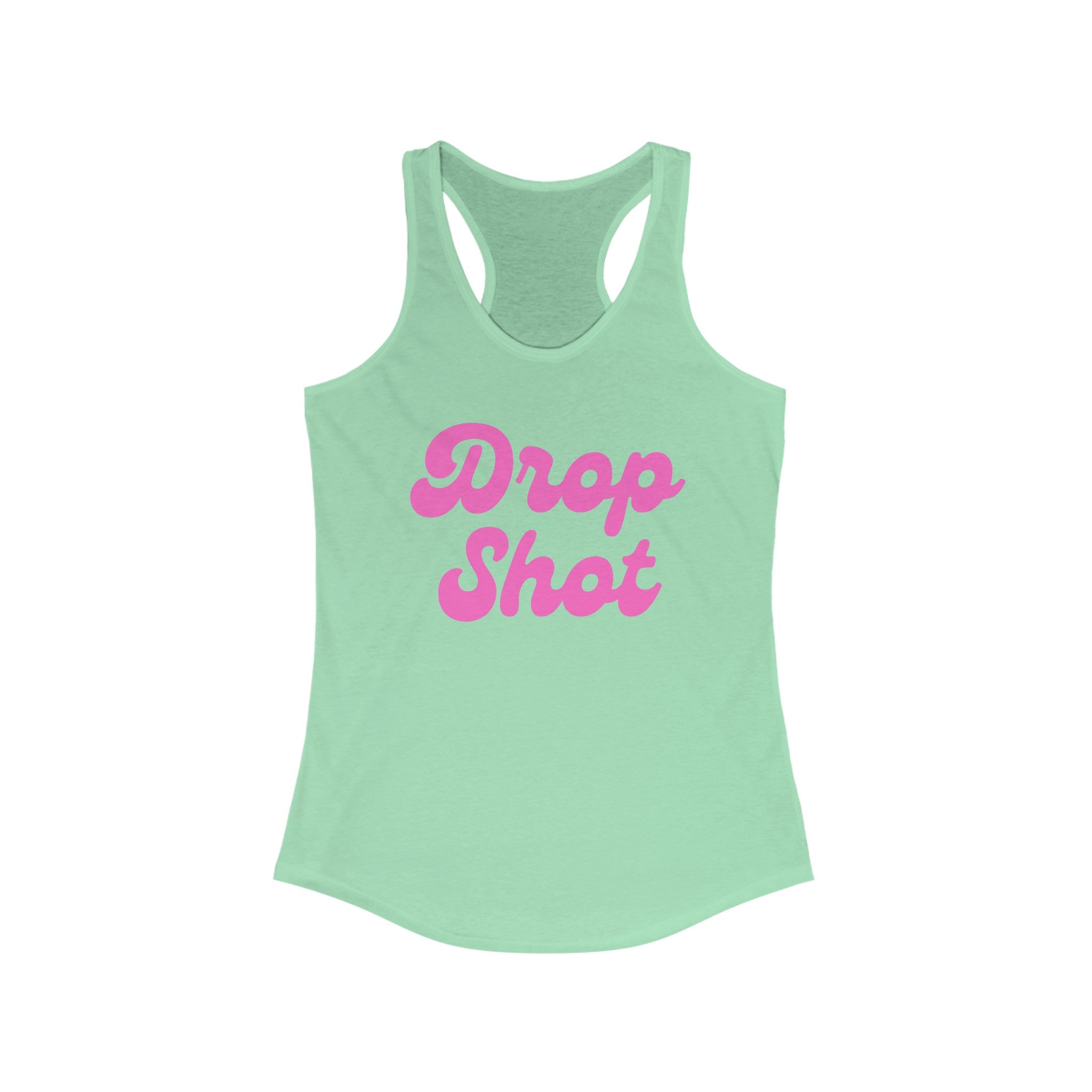 Women's Racerback Slim Fit Pickleball Tank | Drop Shot | Pink Wednesdays Collection