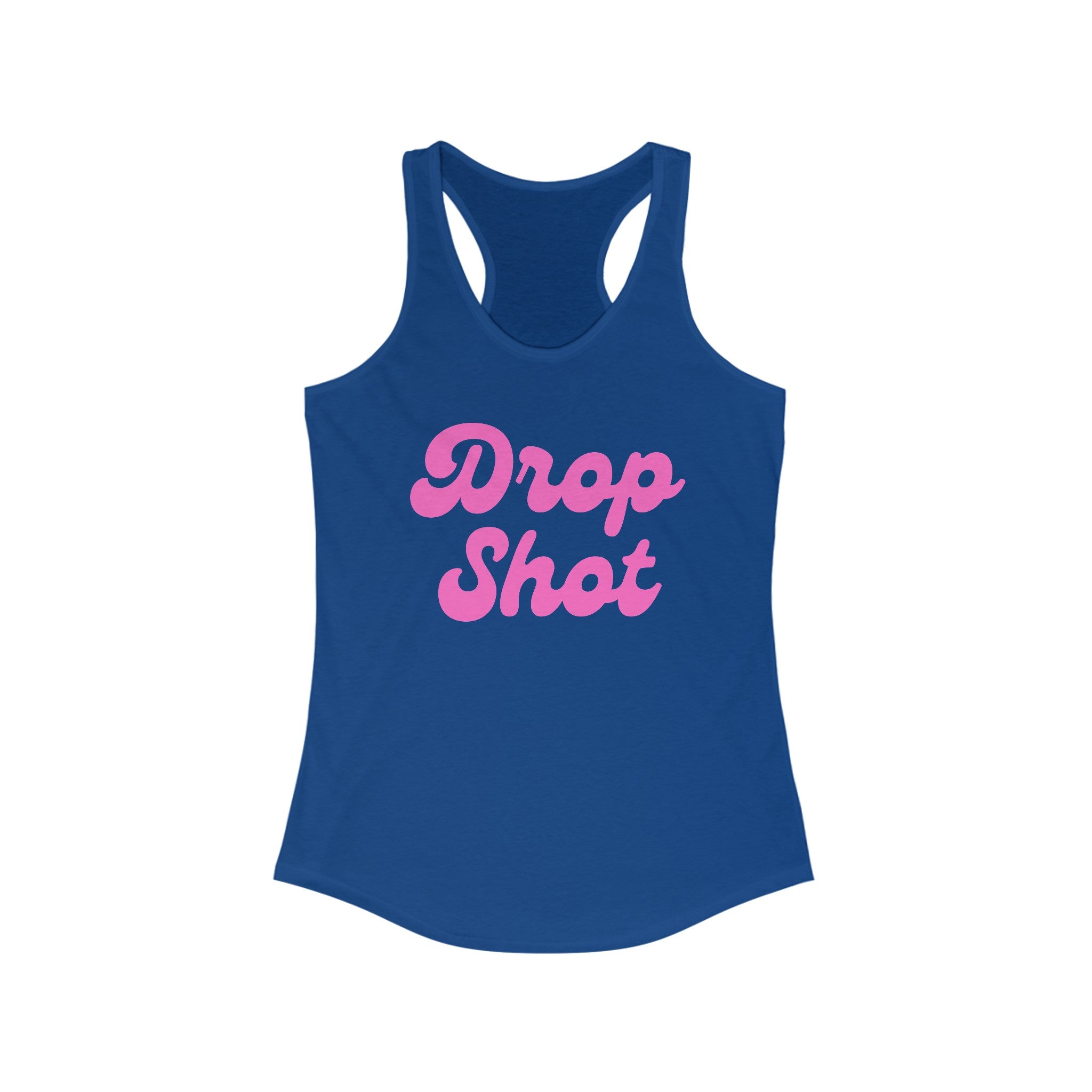 Women's Racerback Slim Fit Pickleball Tank | Drop Shot | Pink Wednesdays Collection