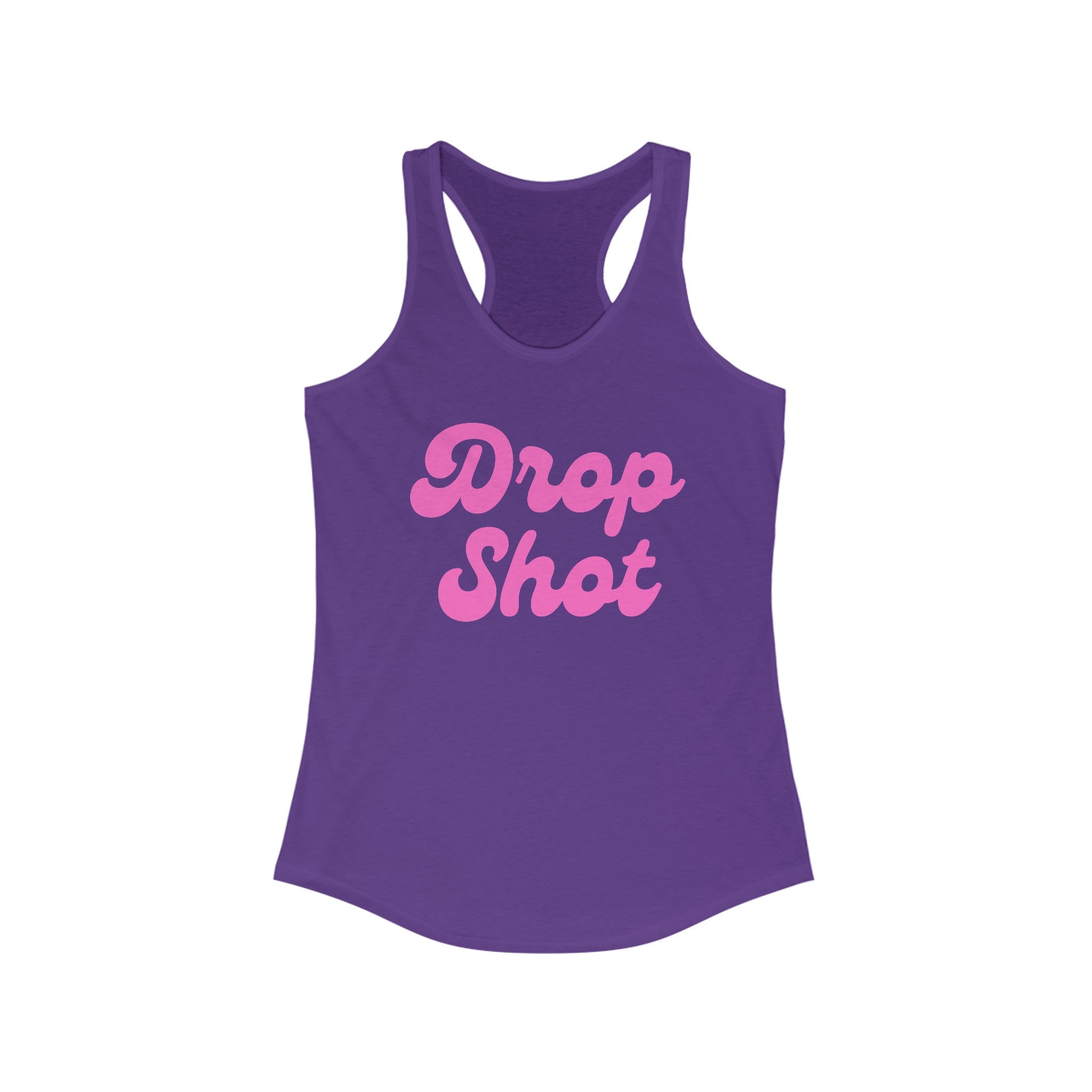 Women's Racerback Slim Fit Pickleball Tank | Drop Shot | Pink Wednesdays Collection