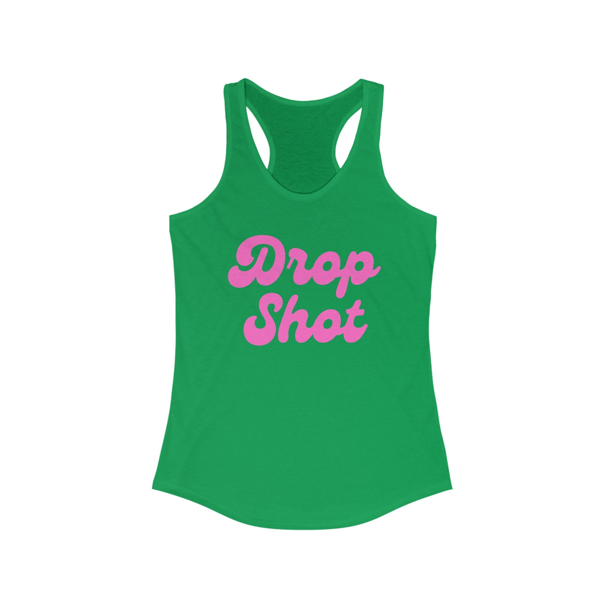 Women's Racerback Slim Fit Pickleball Tank | Drop Shot | Pink Wednesdays Collection