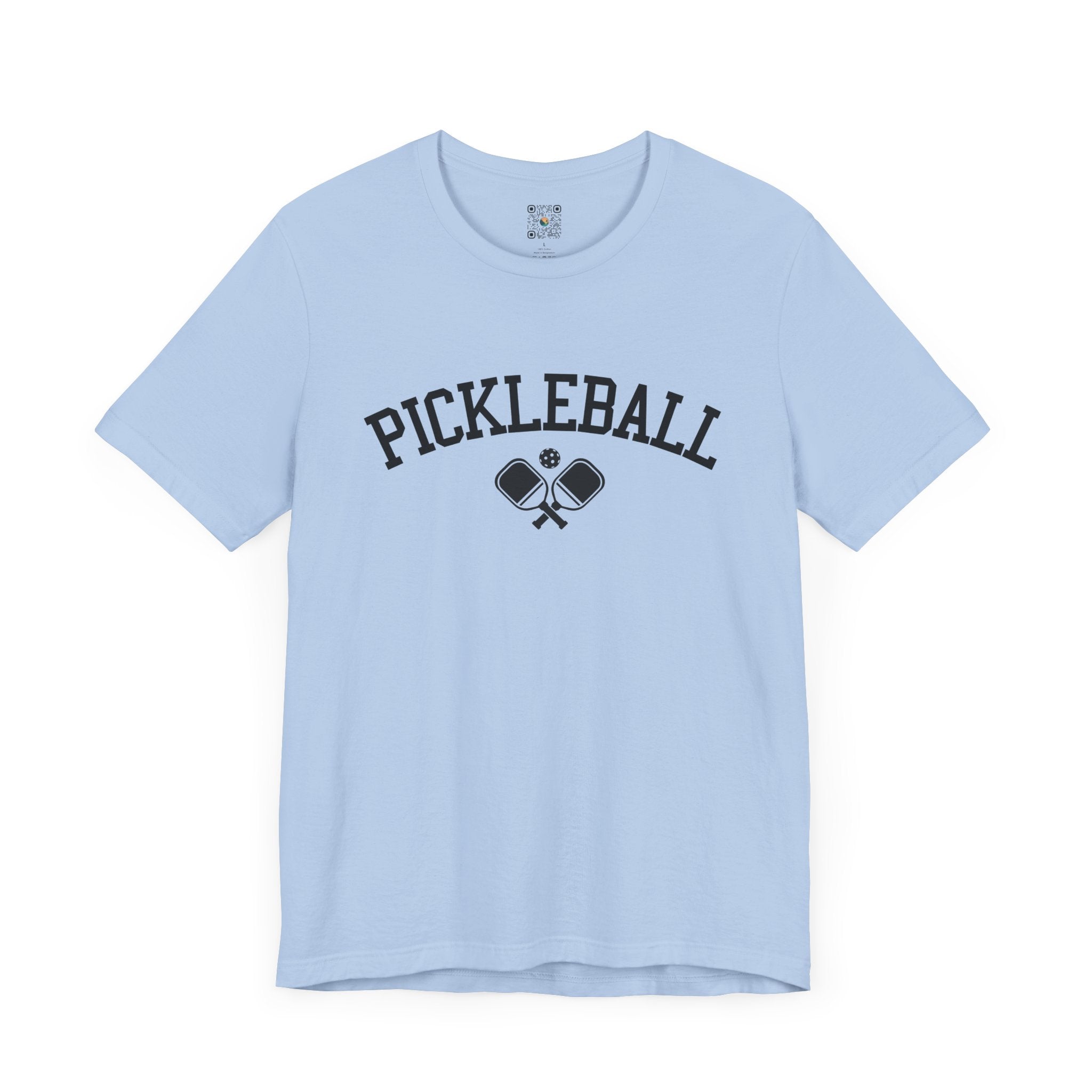Pickleball T-Shirt - Arched Pickleball with Paddles Design